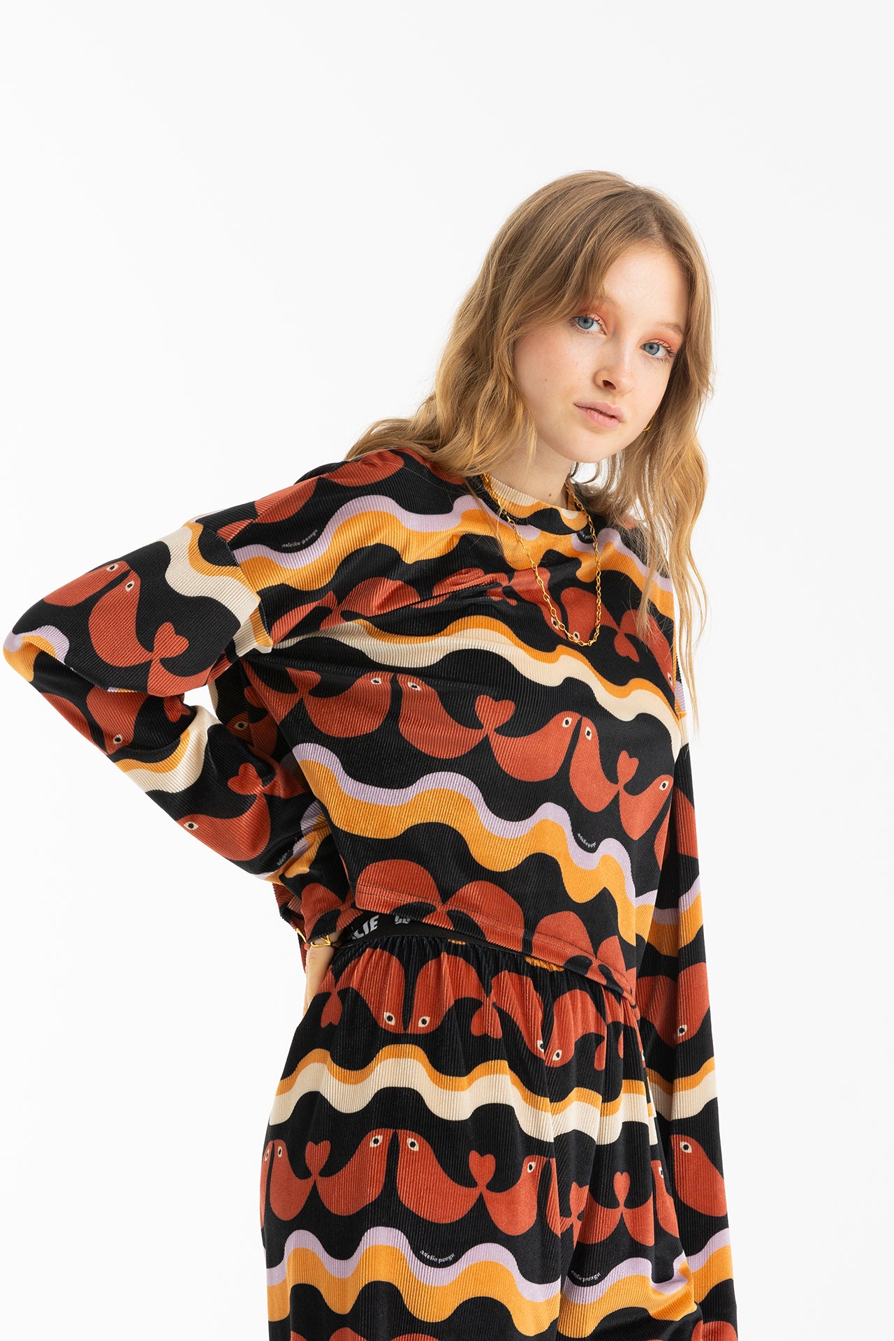 MINNIE CROPPED TOP- BIRDIES