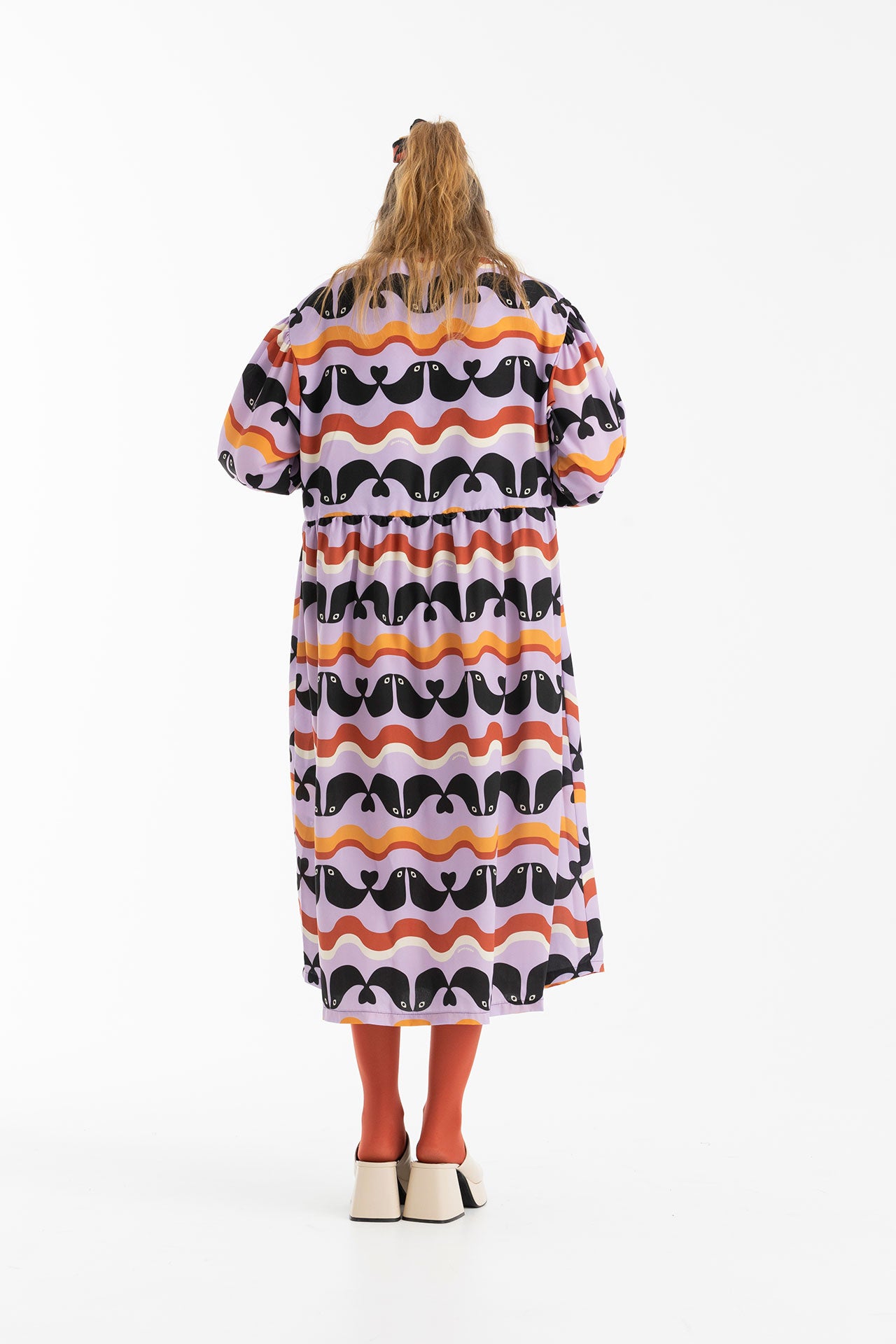 AUDREY SHIRT DRESS- BIRDIES