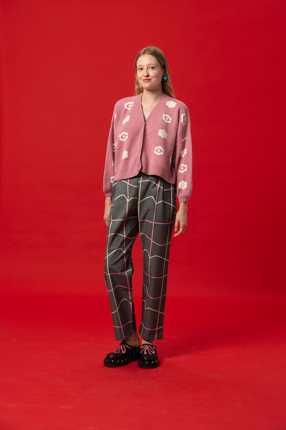 FANCY CARDIGAN- POLKA FLORAL