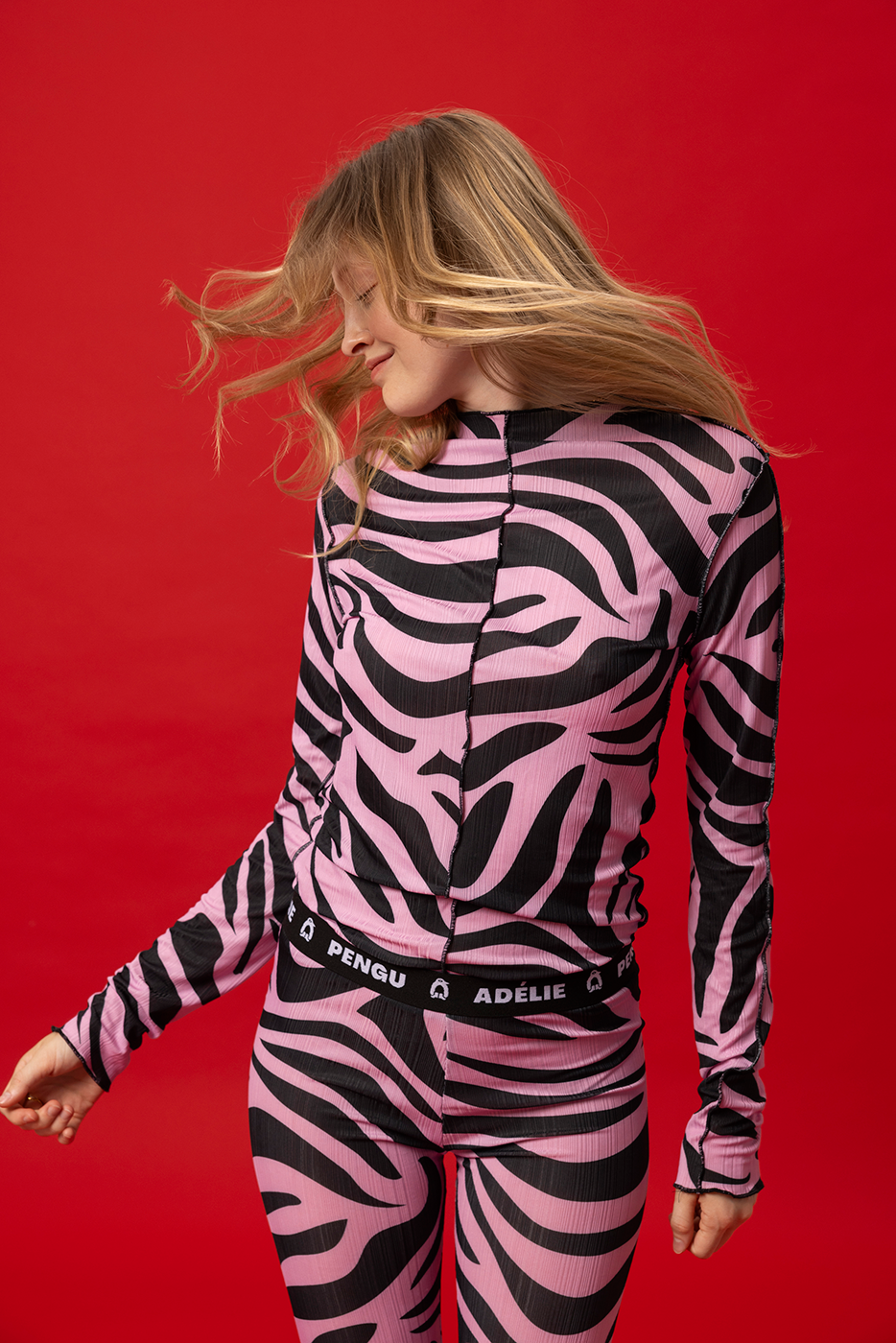 TOP LILLY- TIGER BLACK & PINK