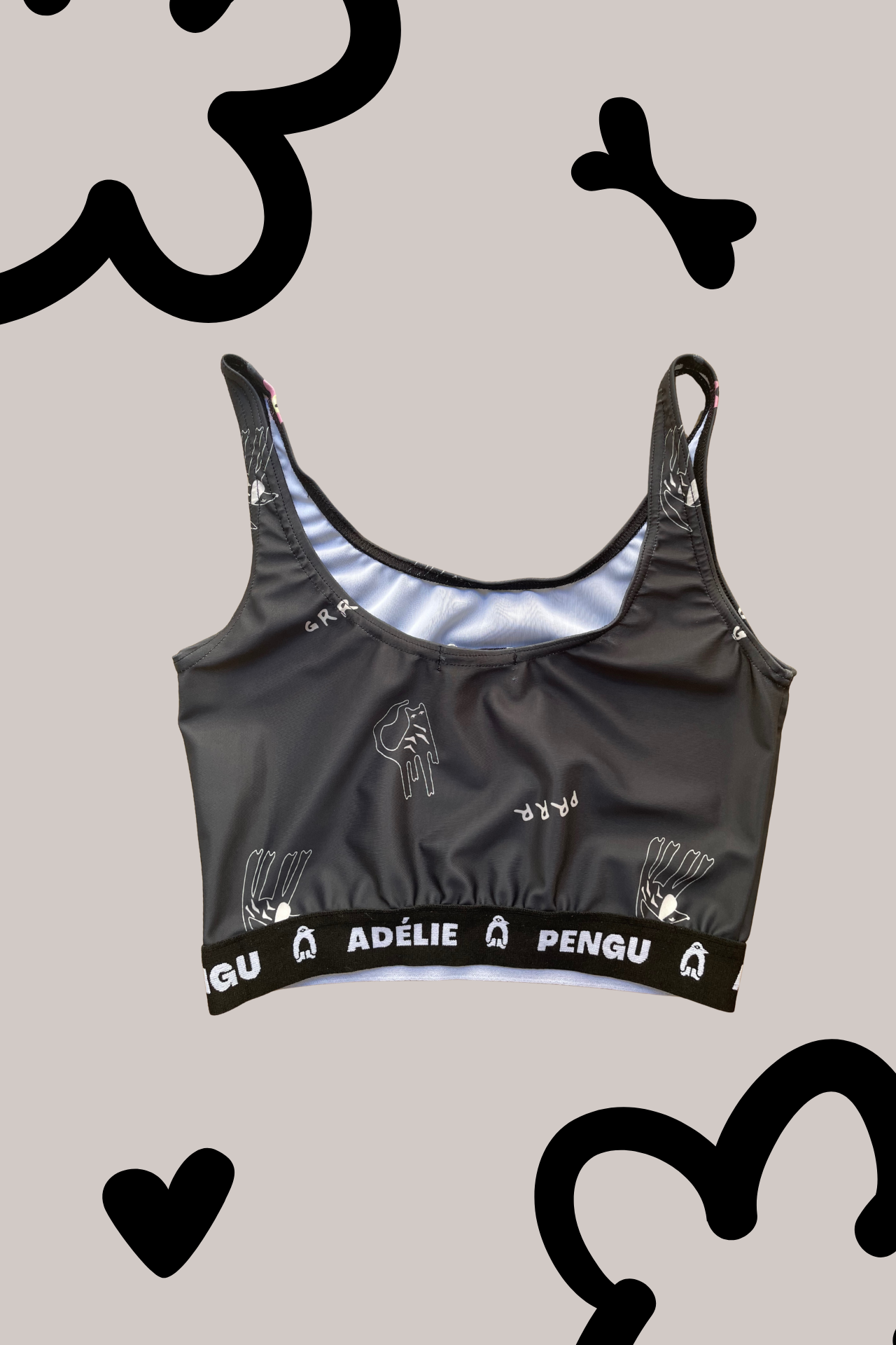 ATHLETIC BRA BIANCA- PRRRGRRR