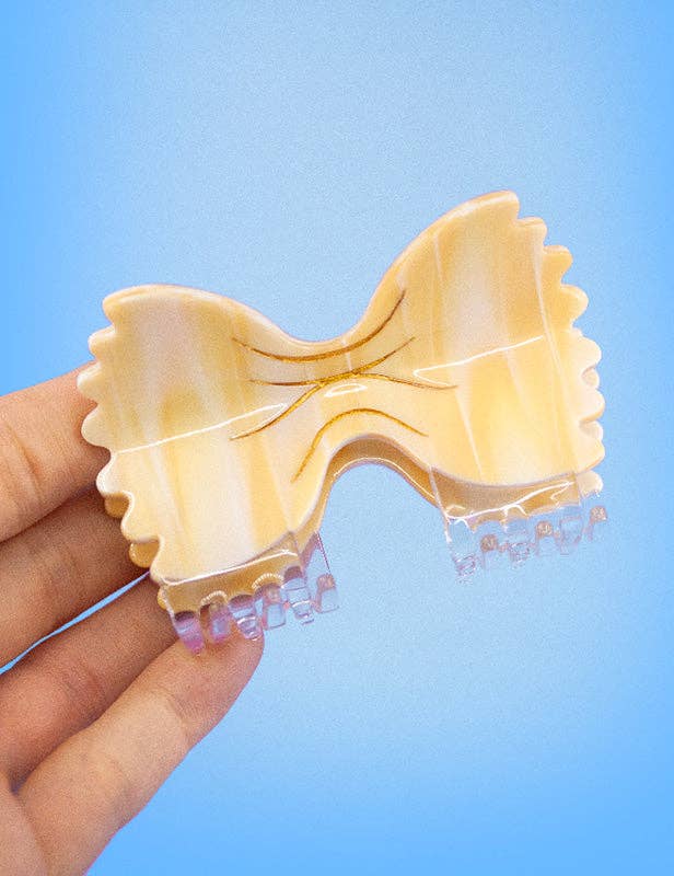 FARFALLE BOW TIE PASTA HAIR CLAW CLIP