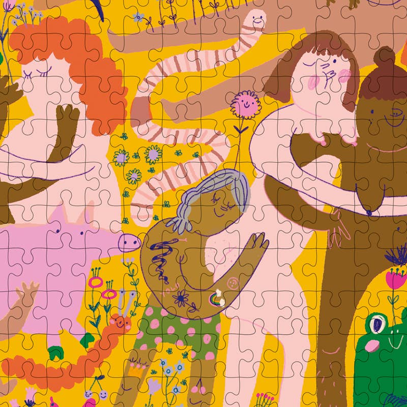 EVERYBODY HAS A BODY PUZZLE- ILLUSTRATION SLINGA