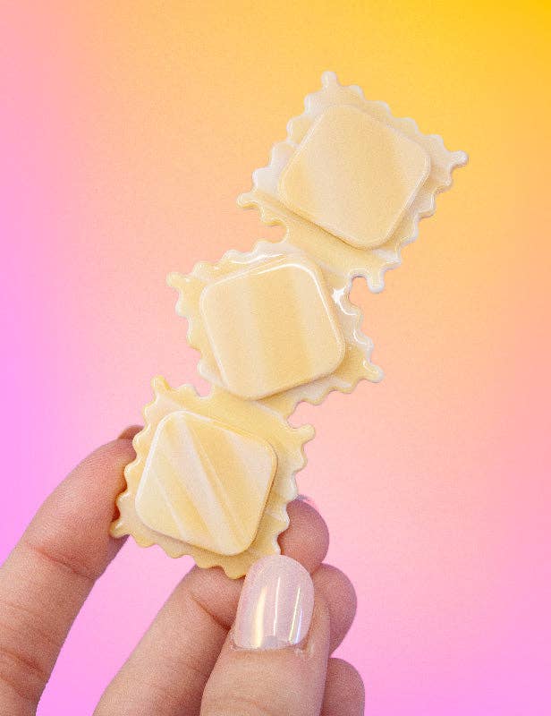 RAVIOLI PASTA HAIR BARRETTE
