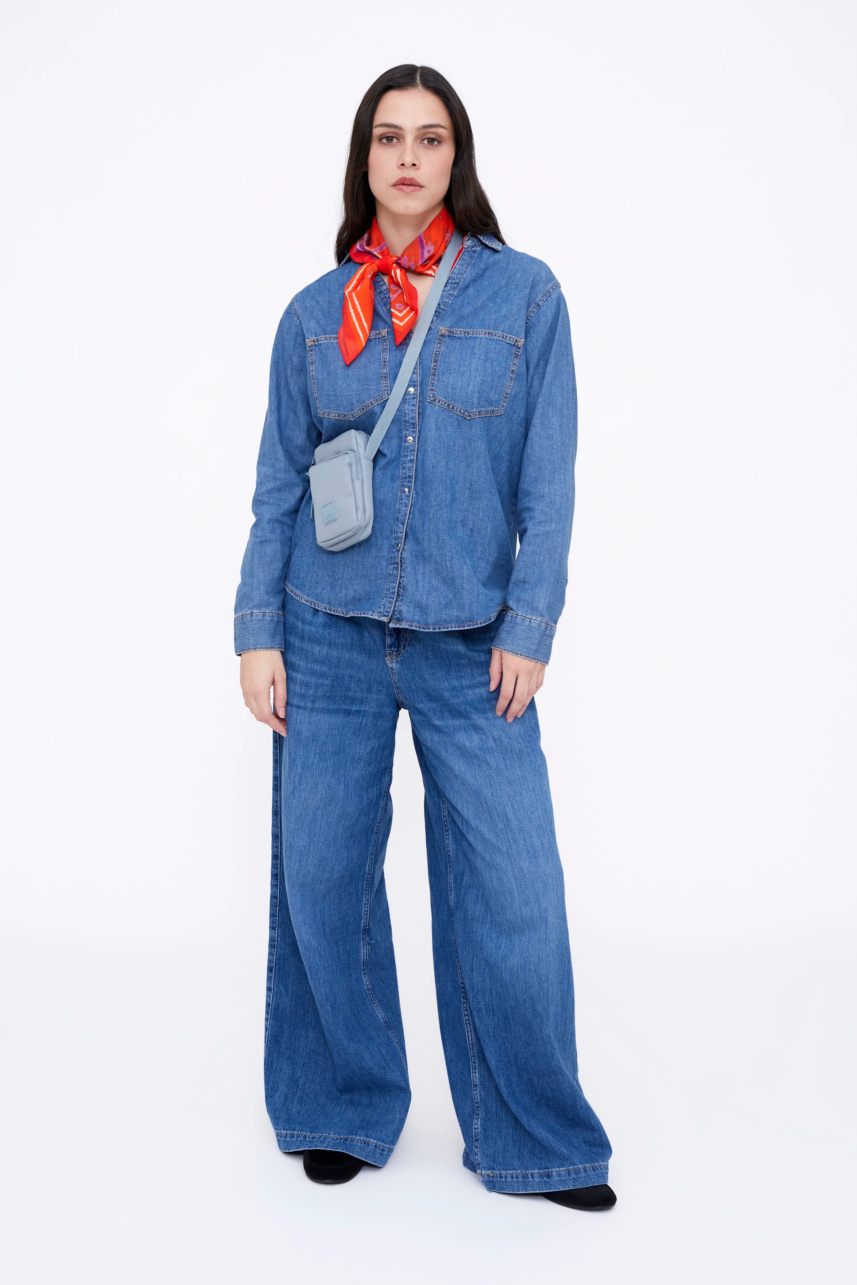 LEFRIK AMSTERDAM BAG- STONE BLUE
