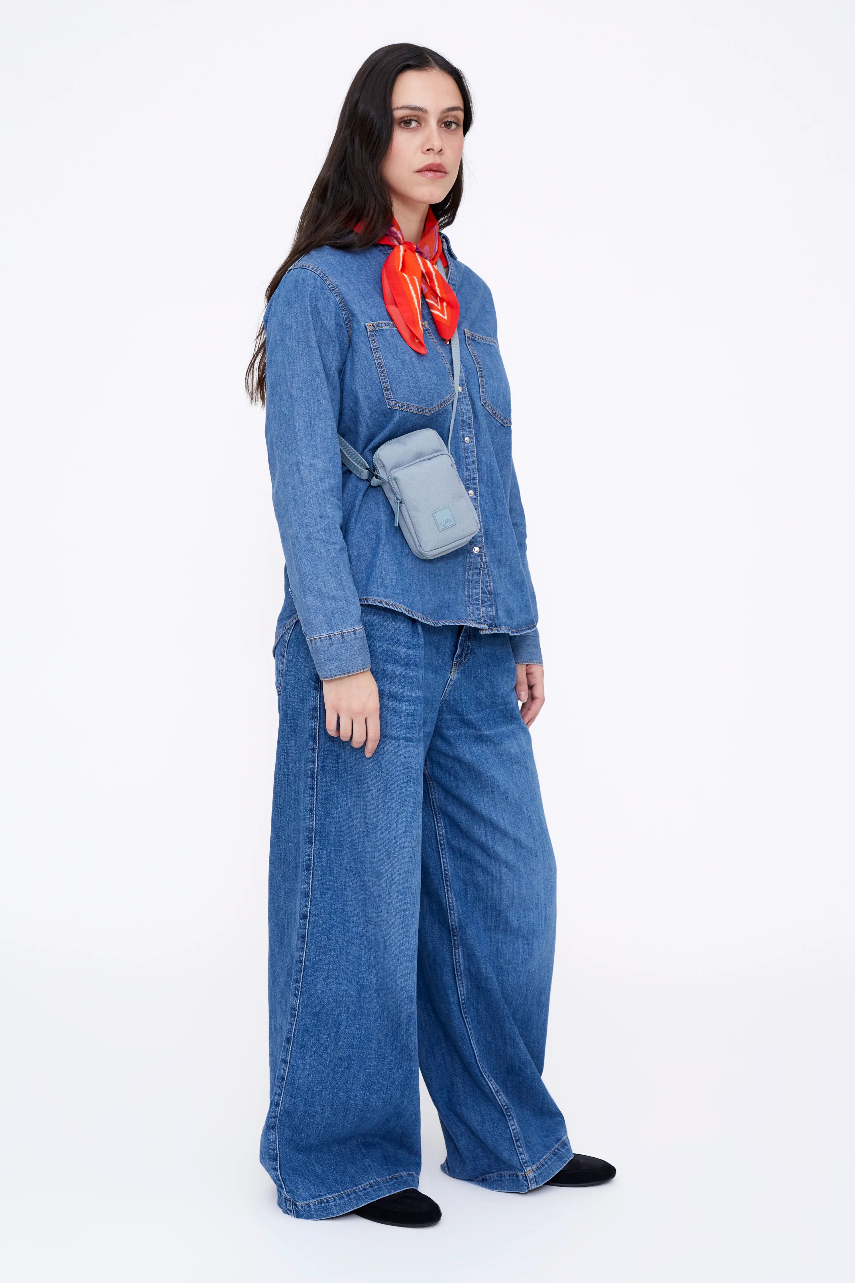 LEFRIK AMSTERDAM BAG- STONE BLUE