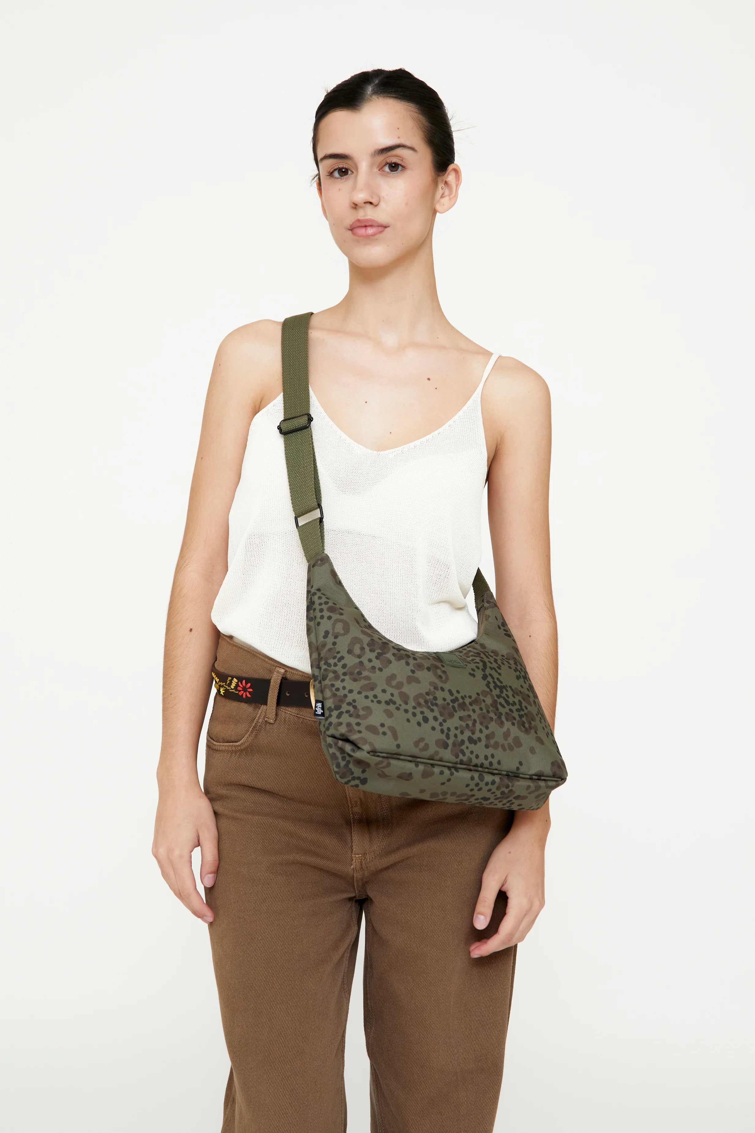 LEFRIK BICO BAG- GREEN CHEETAH