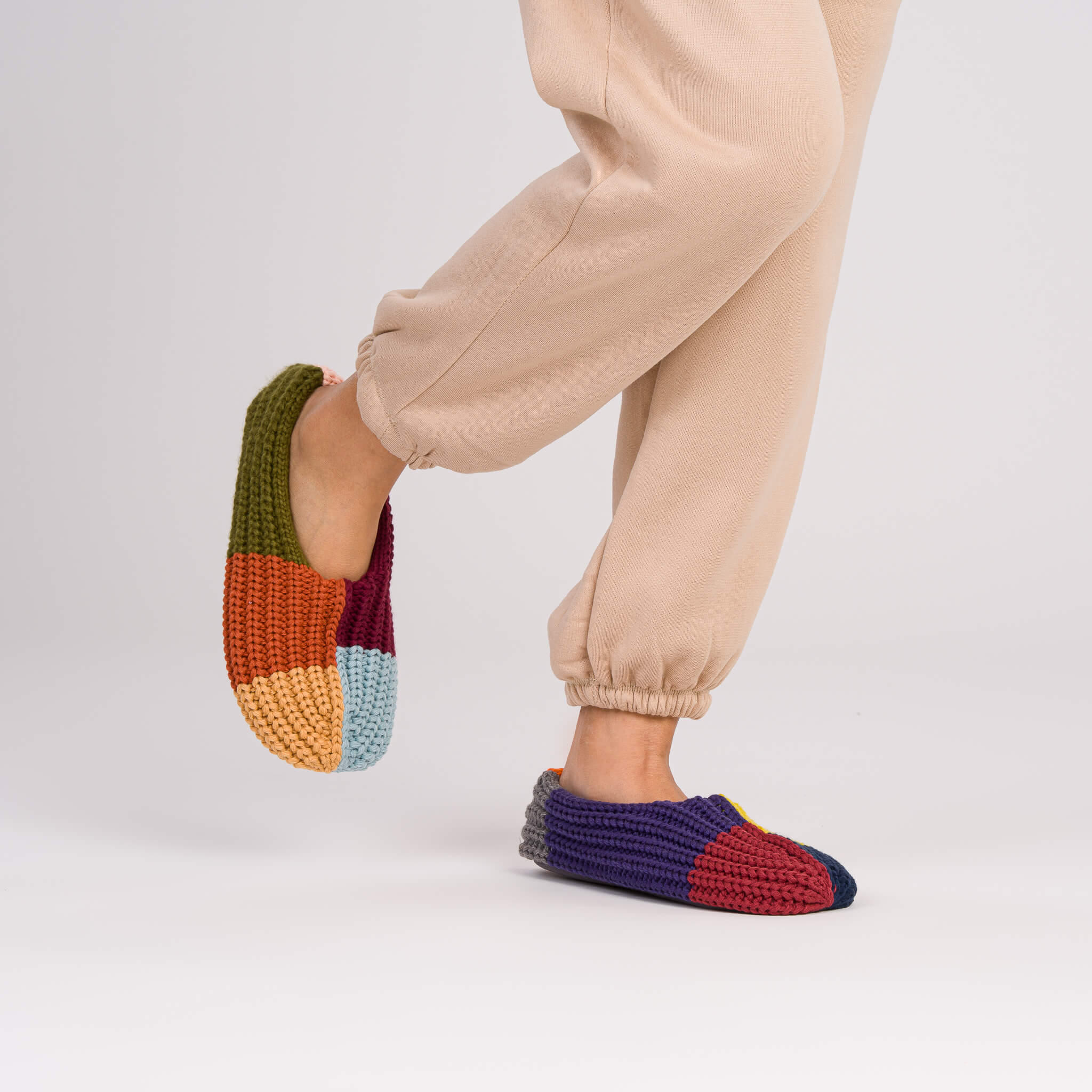 MISMATCH RIB SLIPPERS- COLOURS
