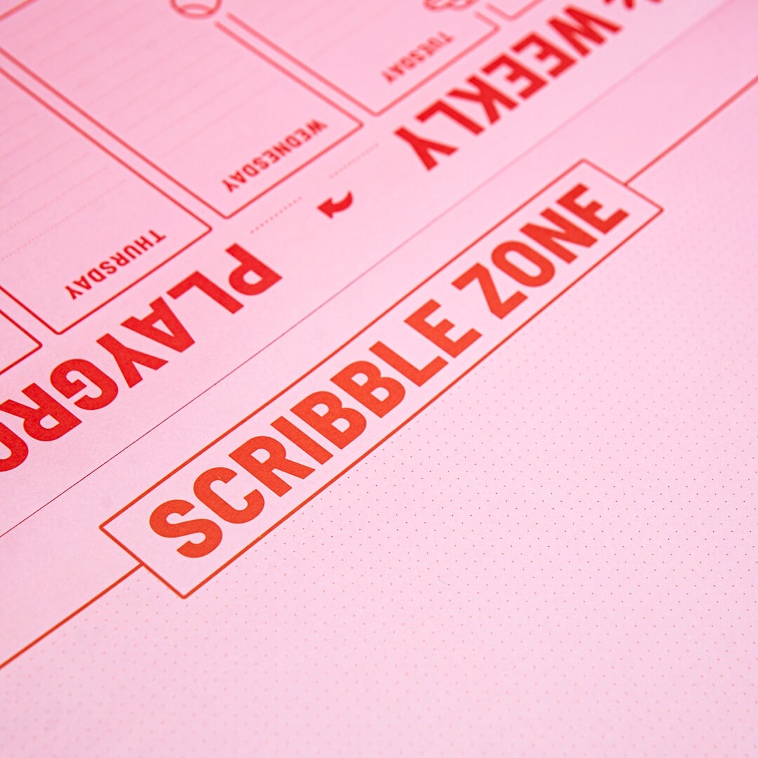 REDY PLANNER- PLAYGROUND PINK RED