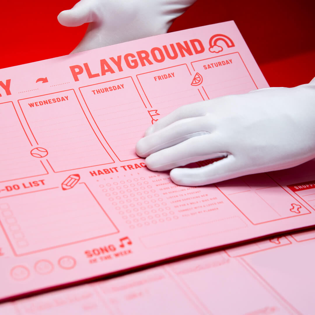 REDY PLANNER- PLAYGROUND PINK RED