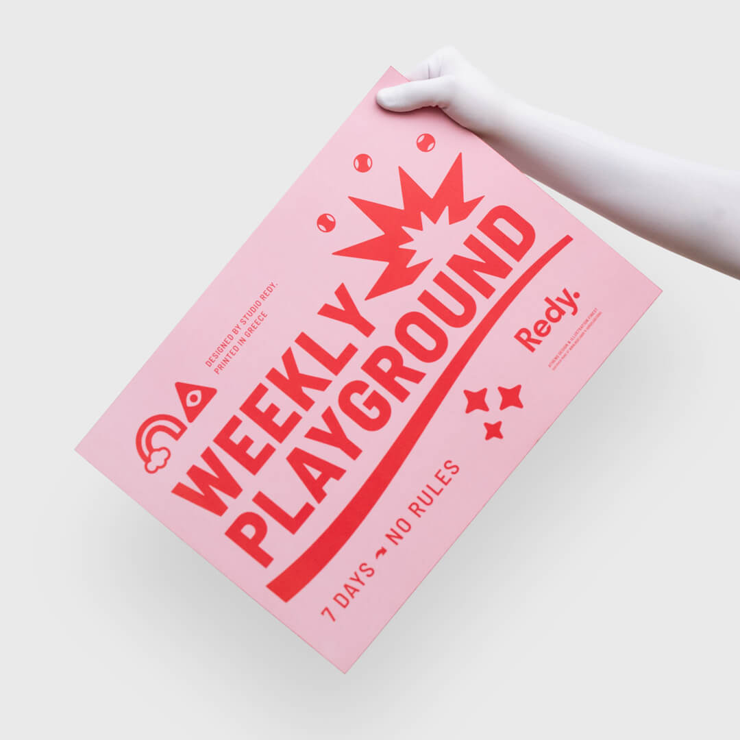 REDY PLANNER- PLAYGROUND PINK RED