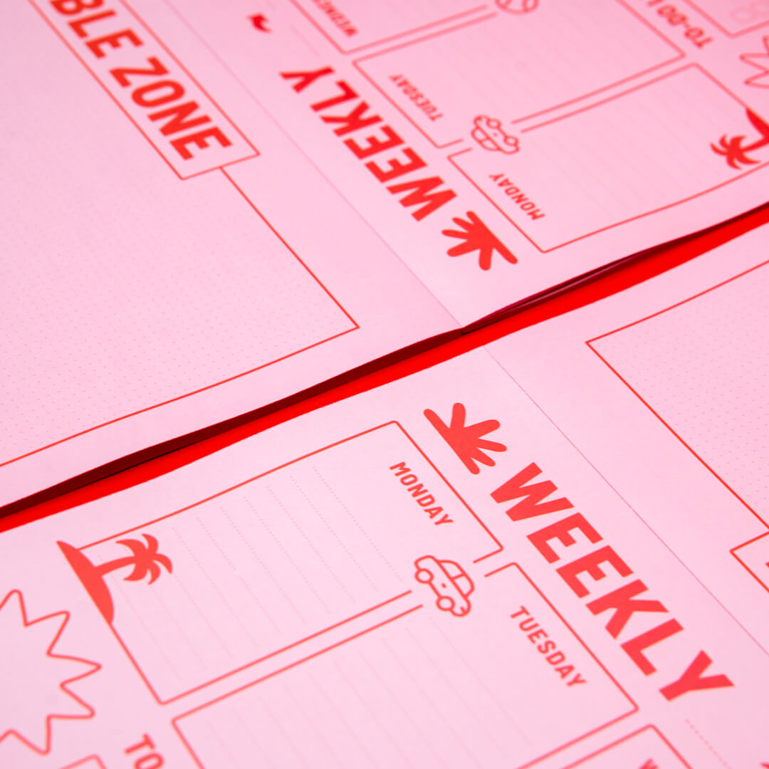 REDY PLANNER- PLAYGROUND PINK RED