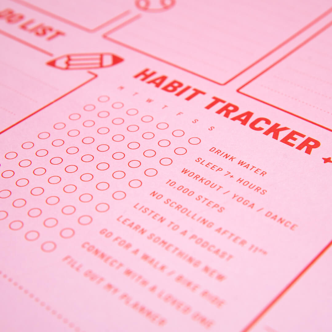 REDY PLANNER- PLAYGROUND PINK RED