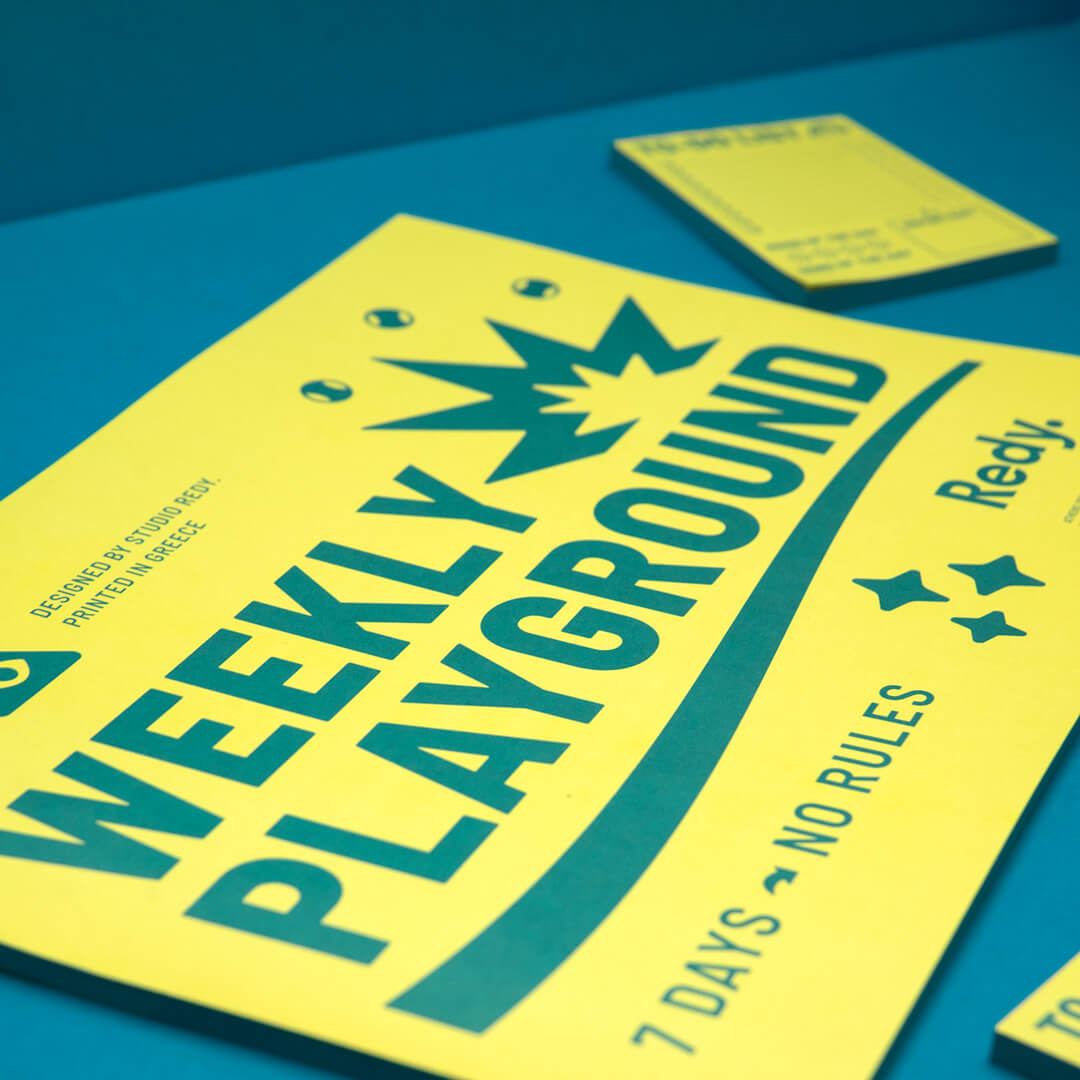 REDY PLANNER- PLAYGROUND LIME YELLOW