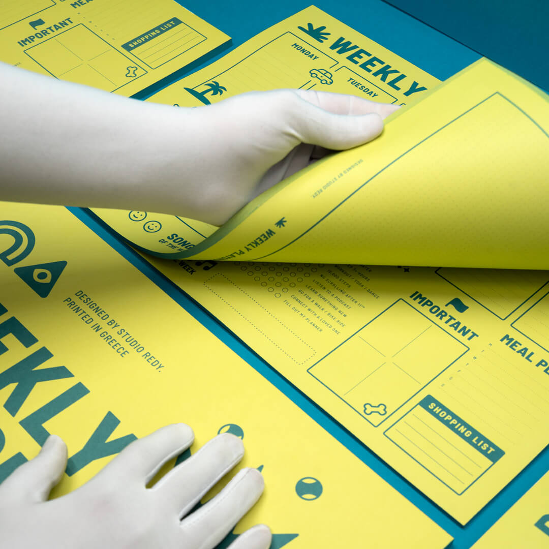 REDY PLANNER- PLAYGROUND LIME YELLOW