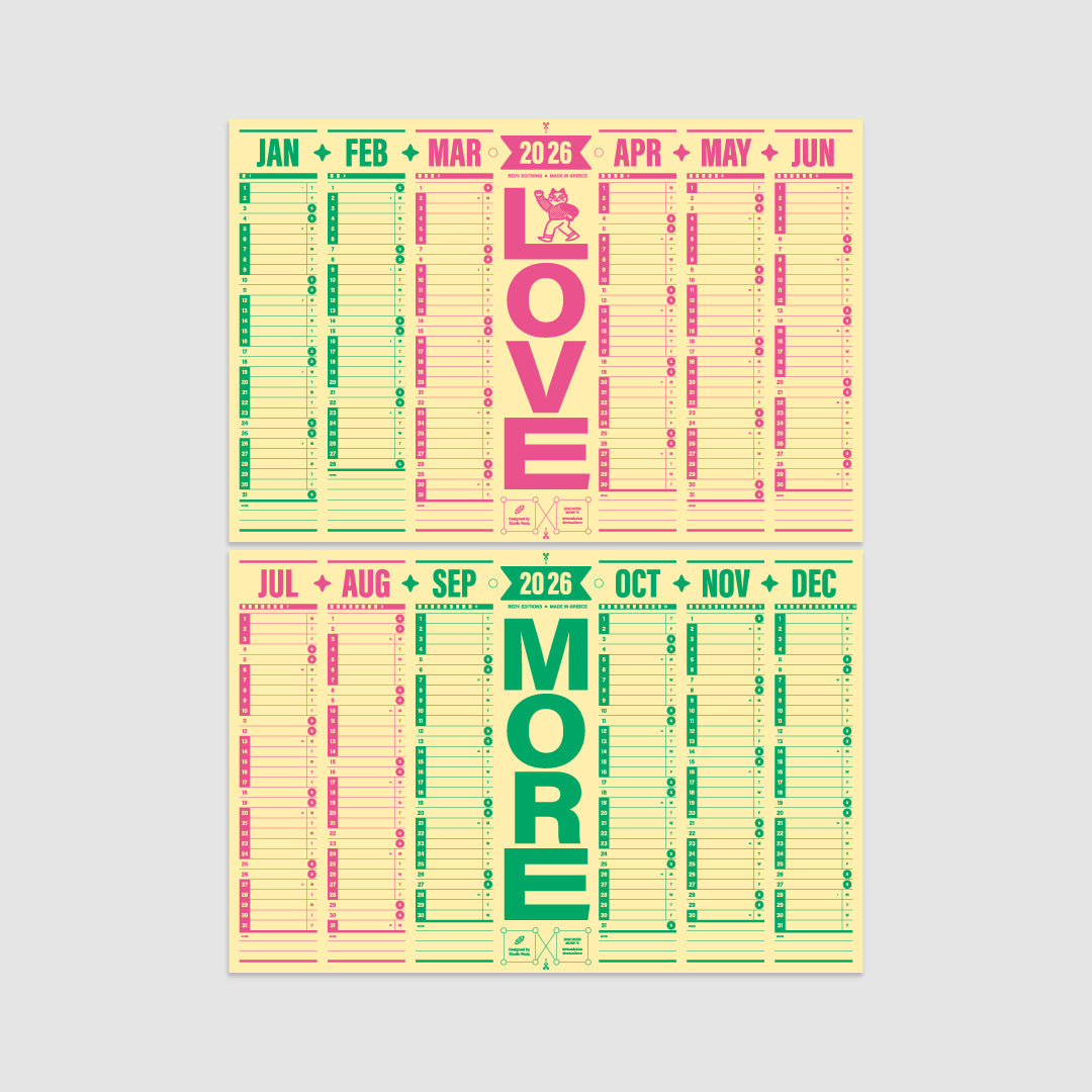 REDY 2026 WALL PLANNER- LOVE MORE