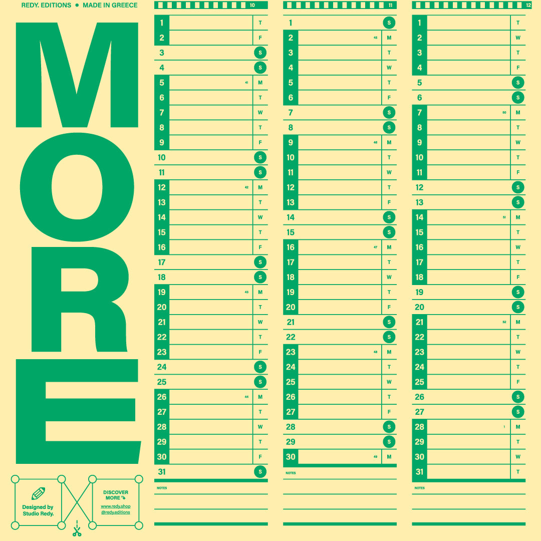 REDY 2026 WALL PLANNER- LOVE MORE
