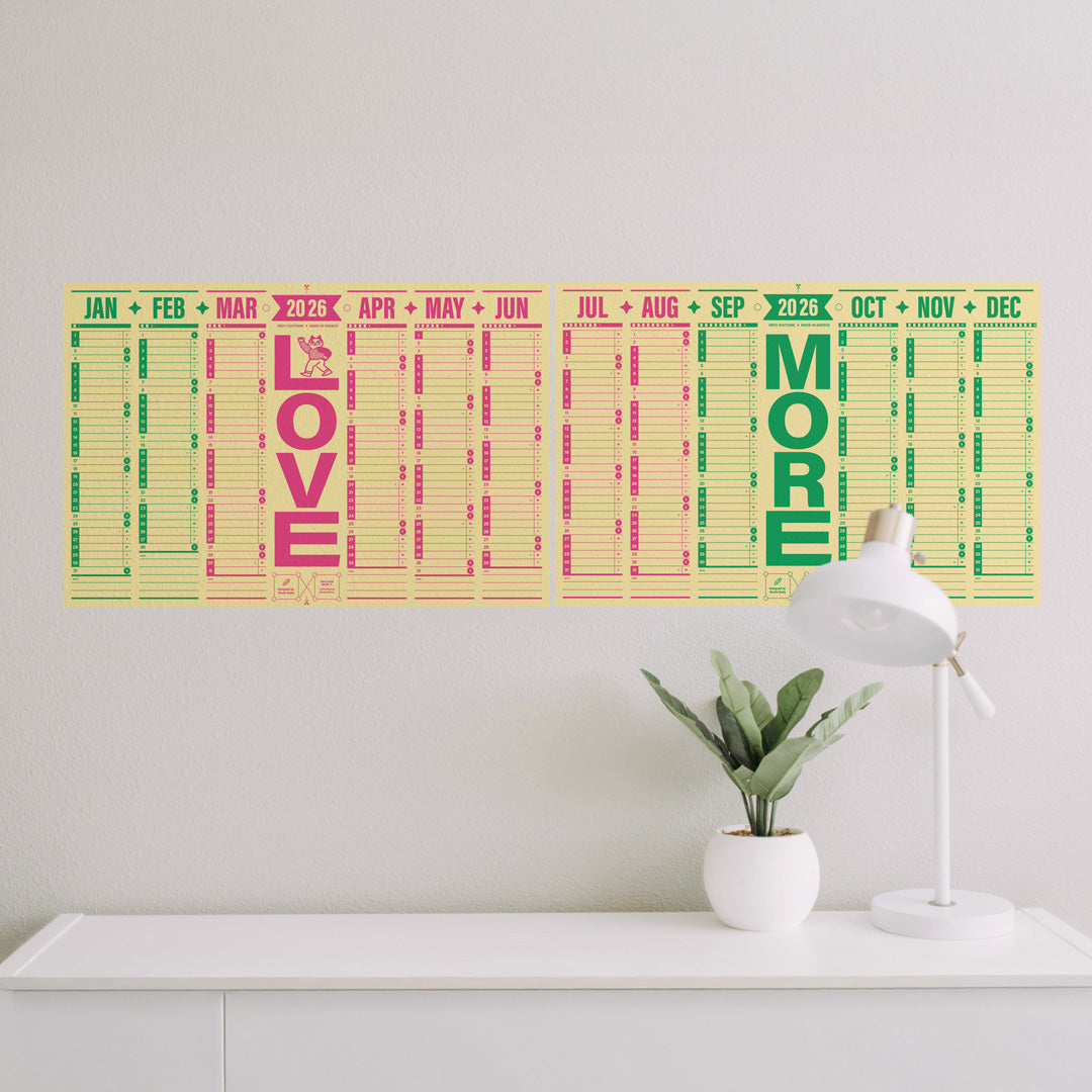 REDY 2026 WALL PLANNER- LOVE MORE