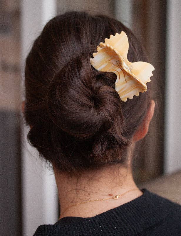 FARFALLE BOW TIE PASTA HAIR CLAW CLIP