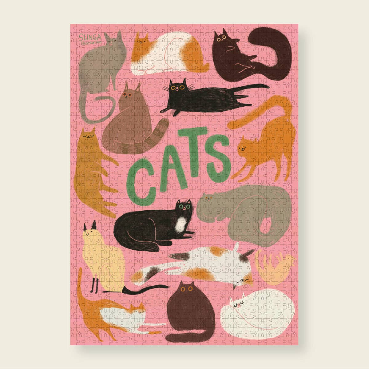 CATS PUZZLE- ILLUSTRATION SLINGA