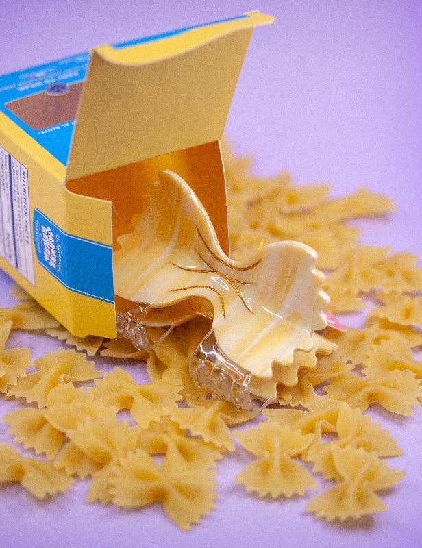 FARFALLE BOW TIE PASTA HAIR CLAW CLIP