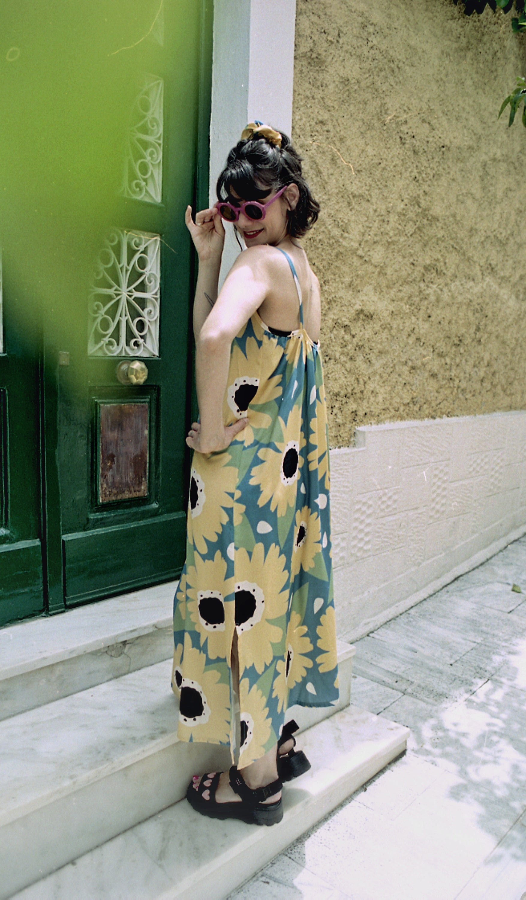 CASSIE OPEN BACK DRESS- MARGARITAS