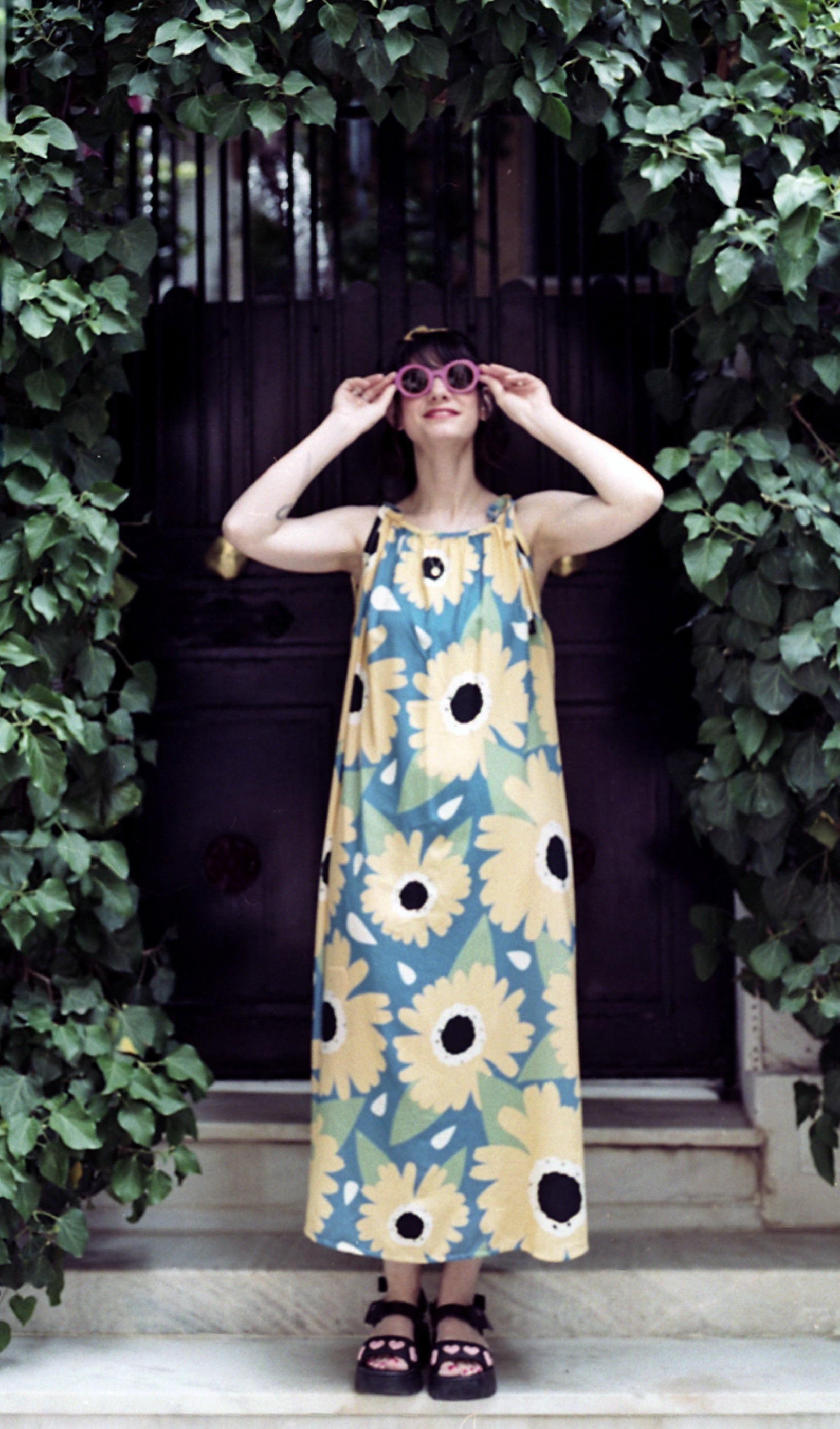 CASSIE OPEN BACK DRESS- MARGARITAS