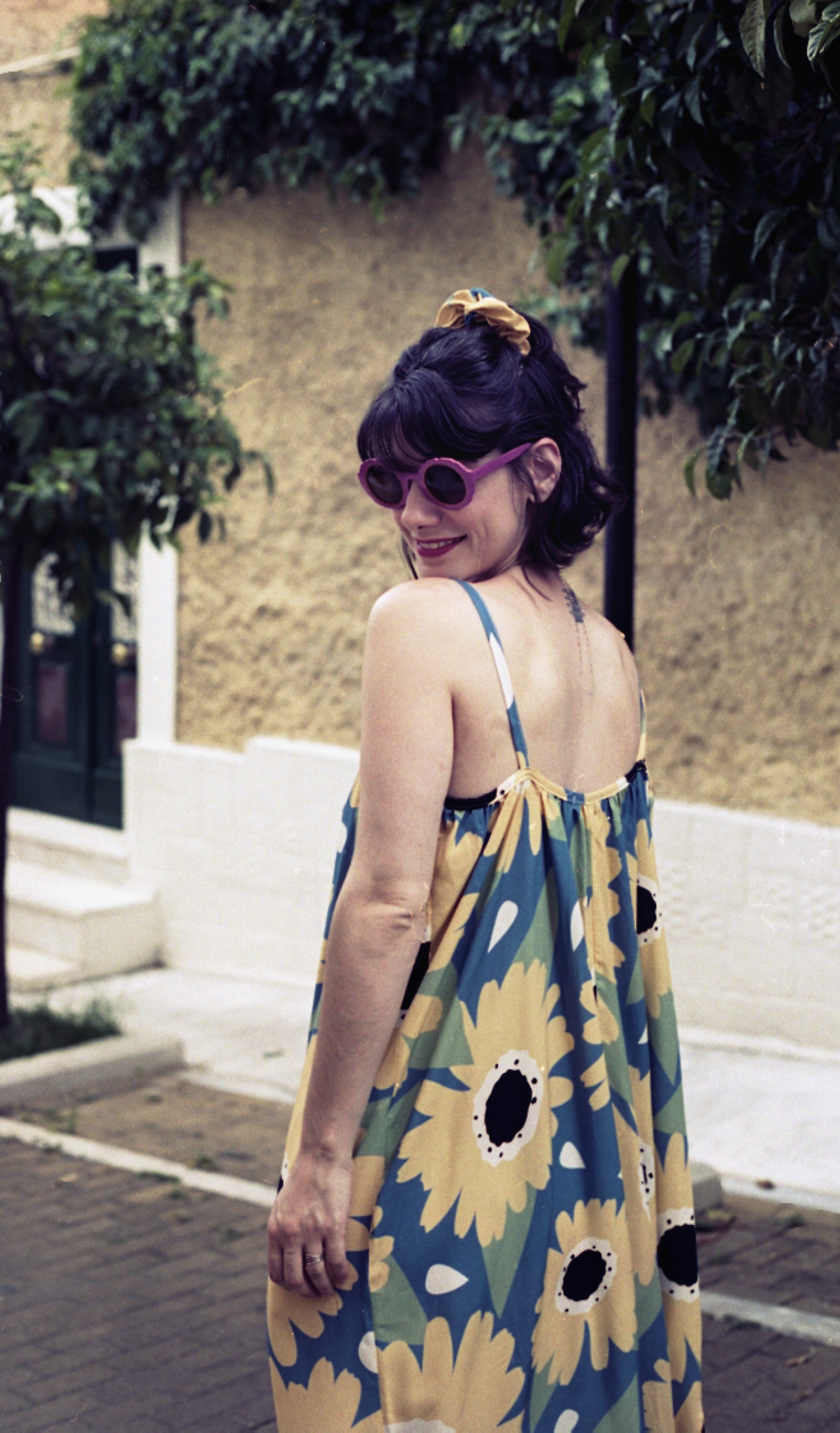 CASSIE OPEN BACK DRESS- MARGARITAS