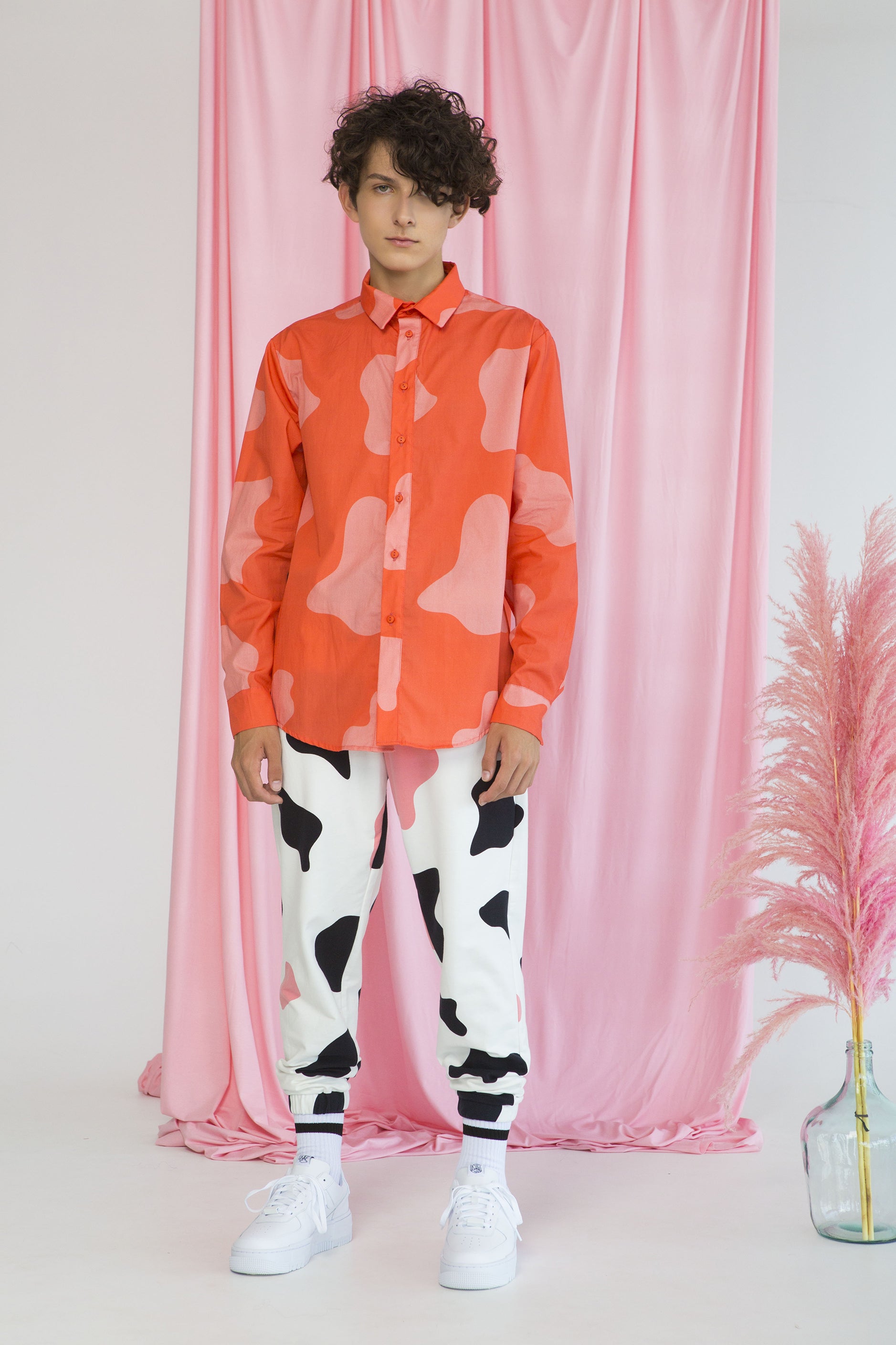 KOWALSKI UNISEX SHIRT- CRAZY COW CORAL