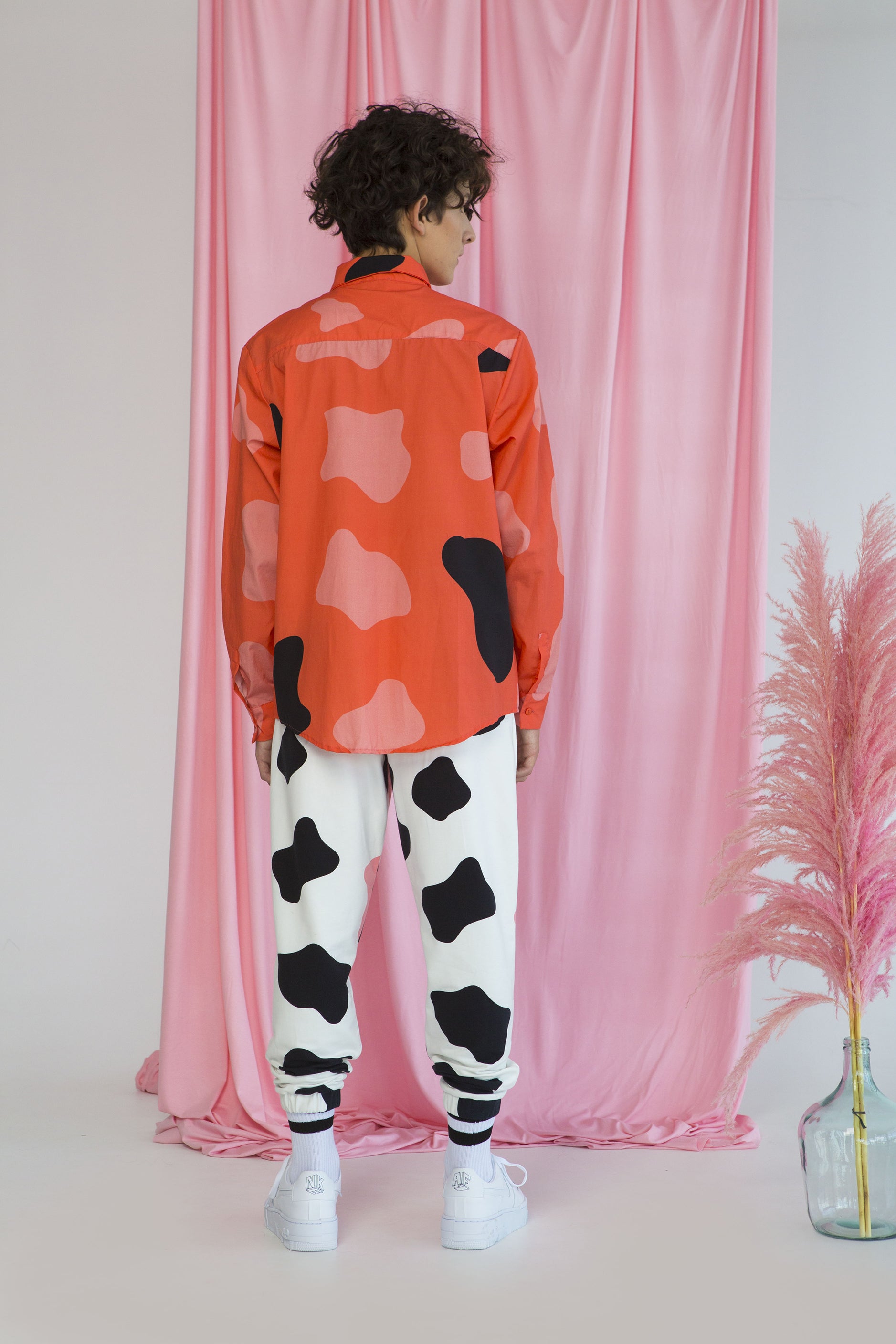 KOWALSKI UNISEX SHIRT- CRAZY COW CORAL