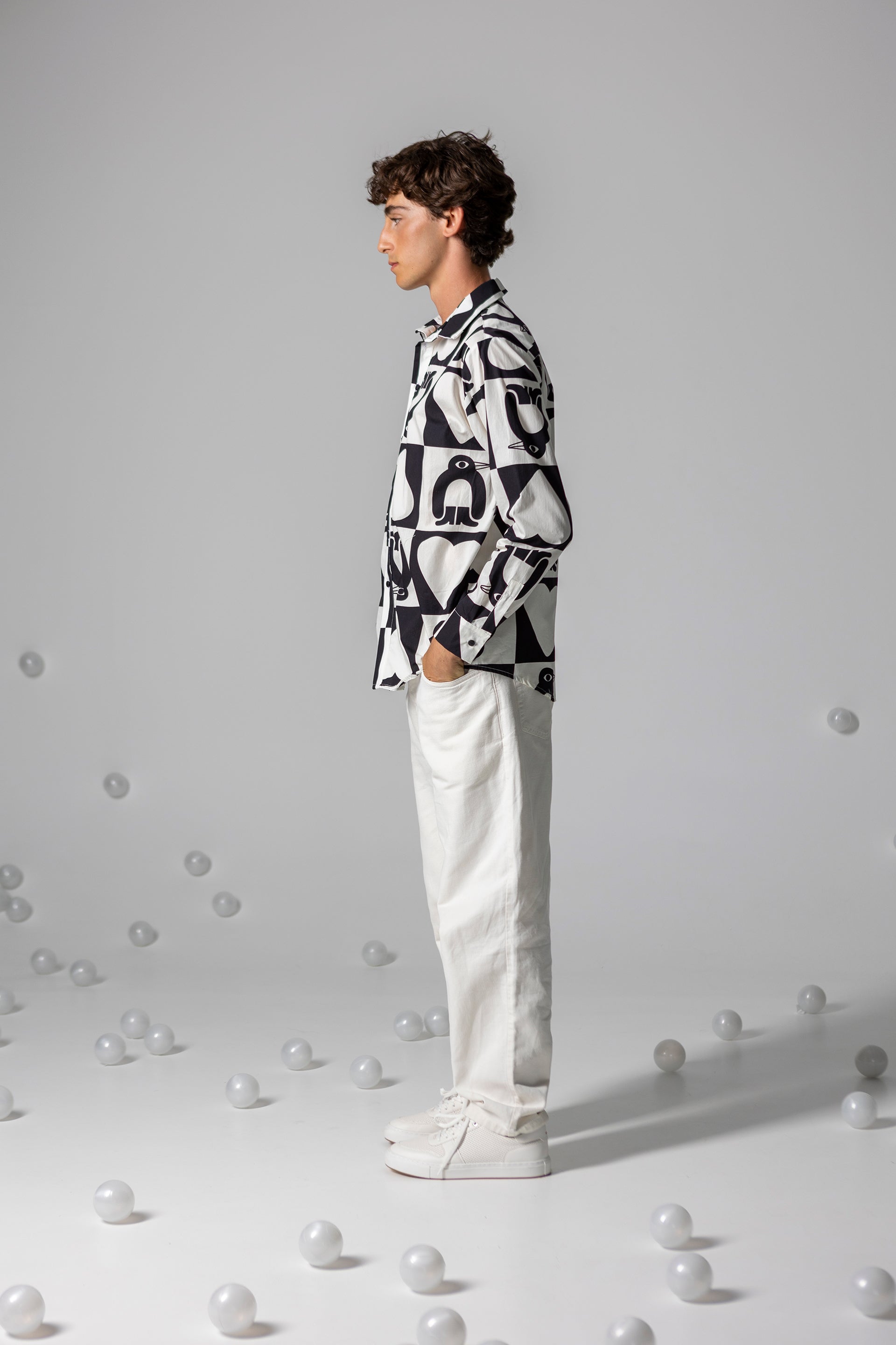 KOWALSKI UNISEX SHIRT- ADELIE CHESS