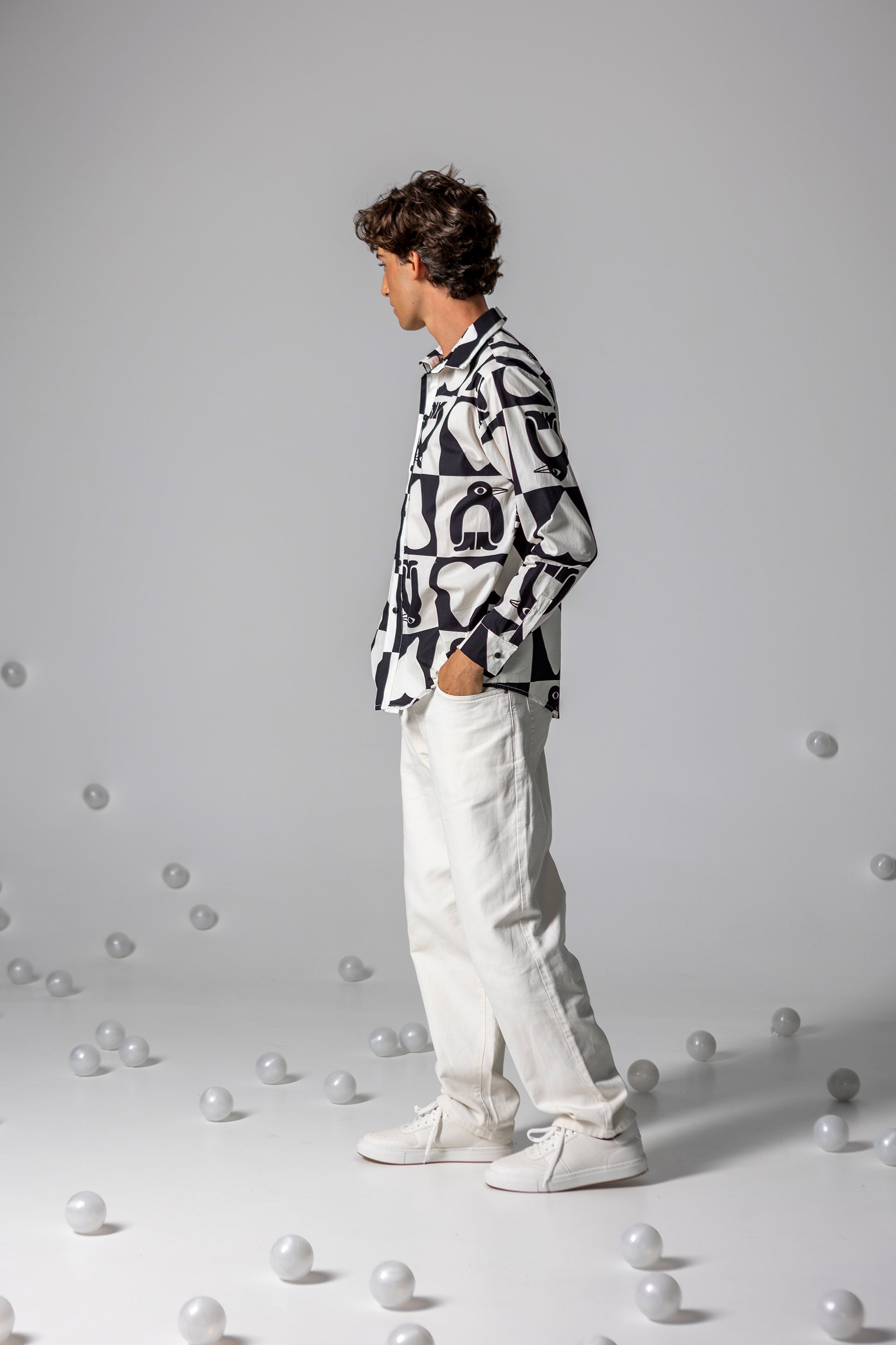 KOWALSKI UNISEX SHIRT- ADELIE CHESS