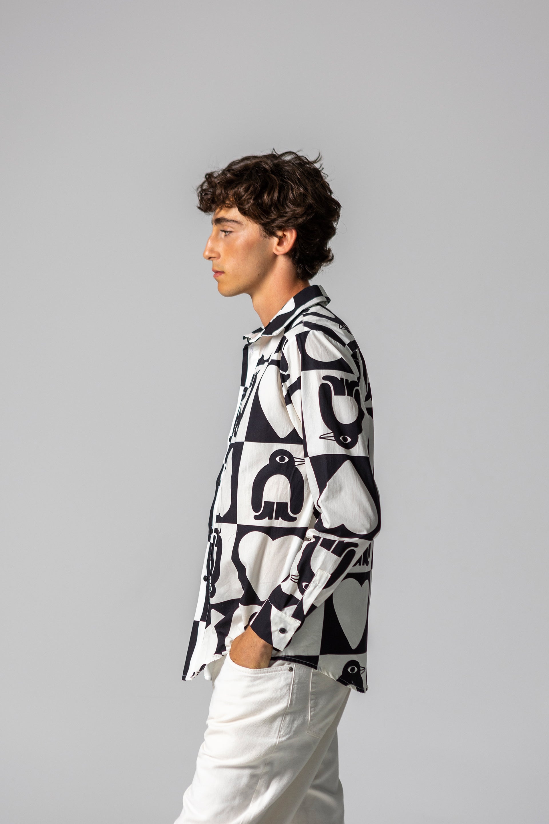 KOWALSKI UNISEX SHIRT- ADELIE CHESS