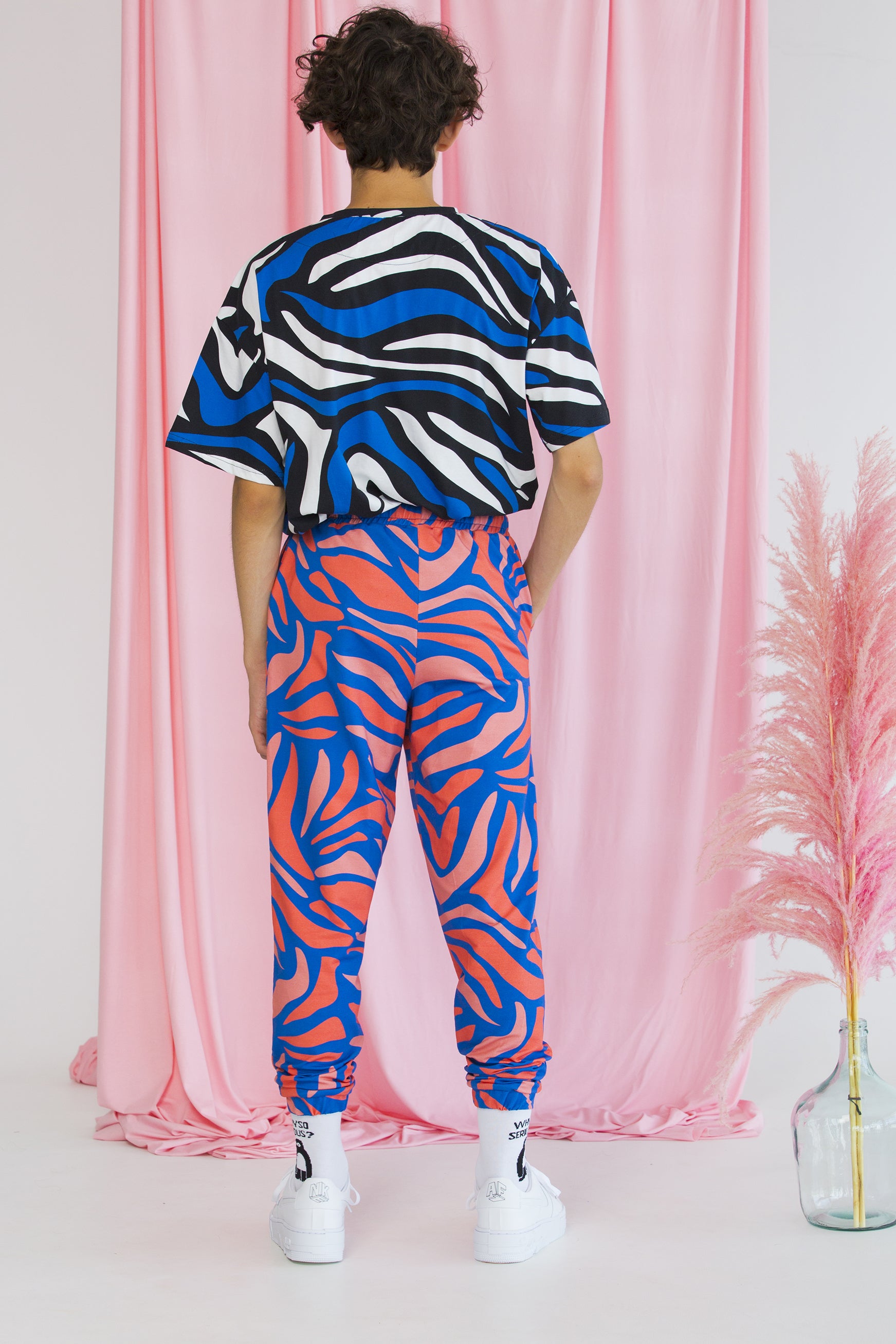 UNISEX TRACKPANTS DUKE-TIGERS BLUE & PINK