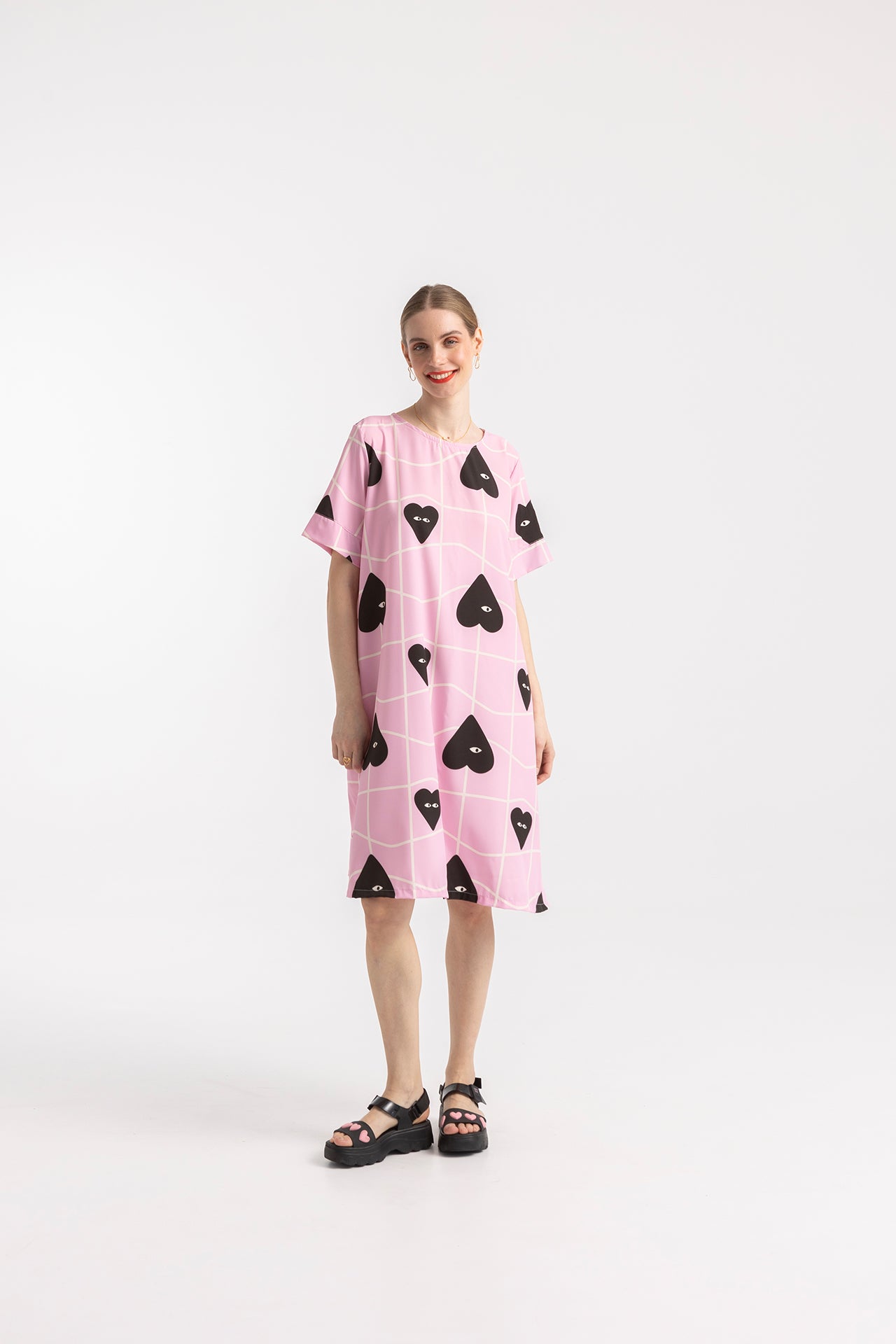 DRESS PEGGY- GRID HEARTS