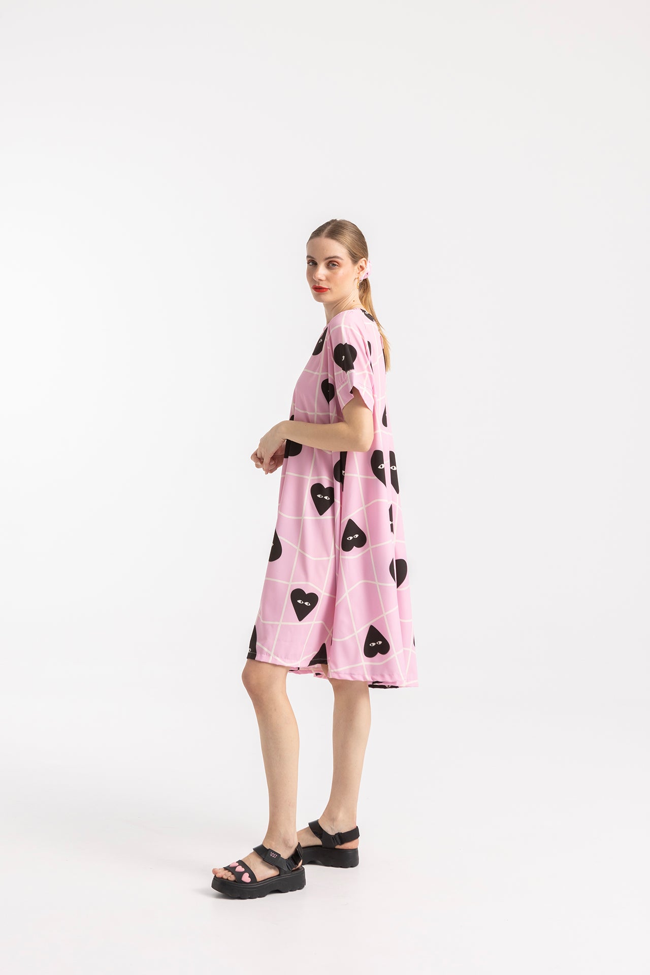 DRESS PEGGY- GRID HEARTS