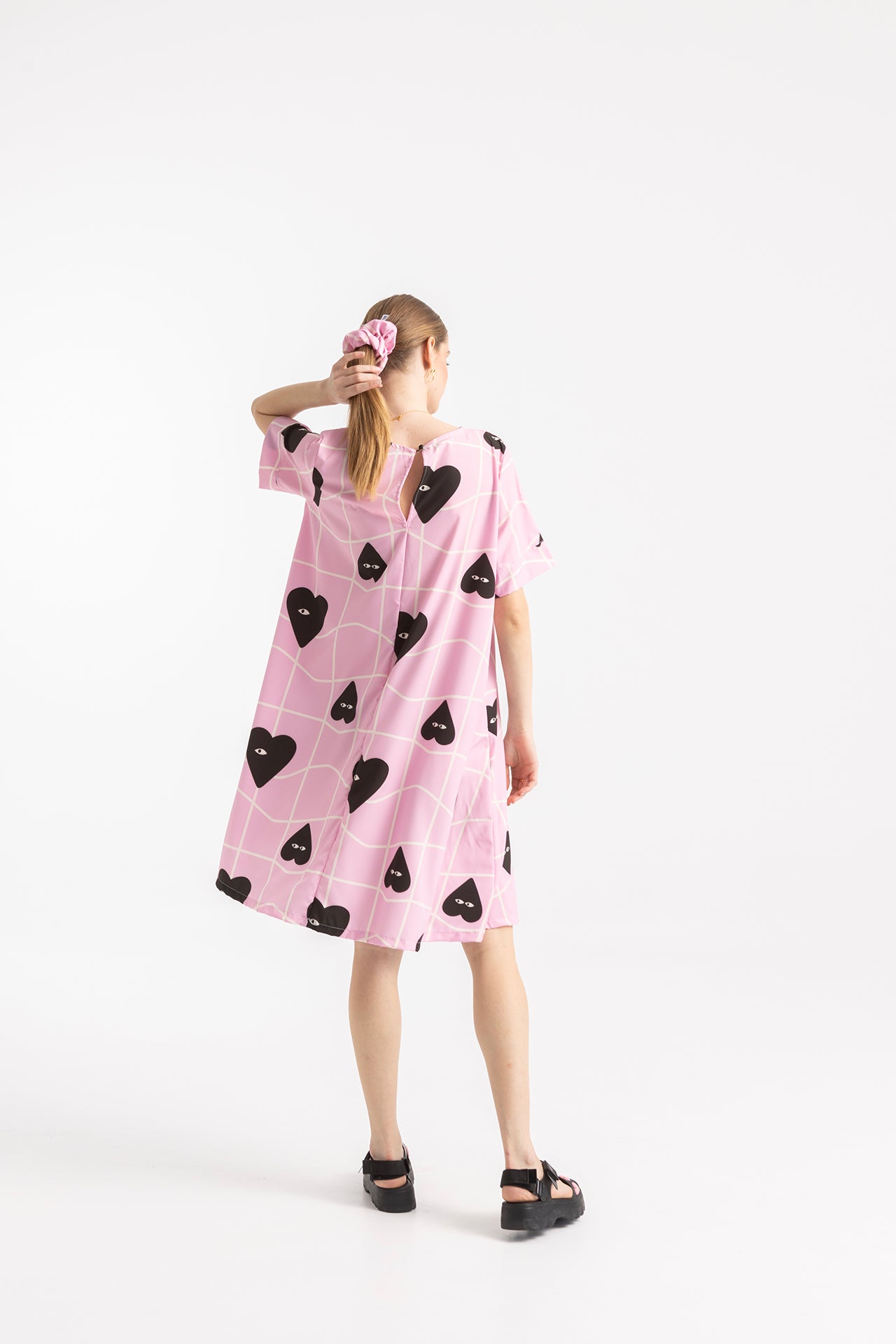 DRESS PEGGY- GRID HEARTS
