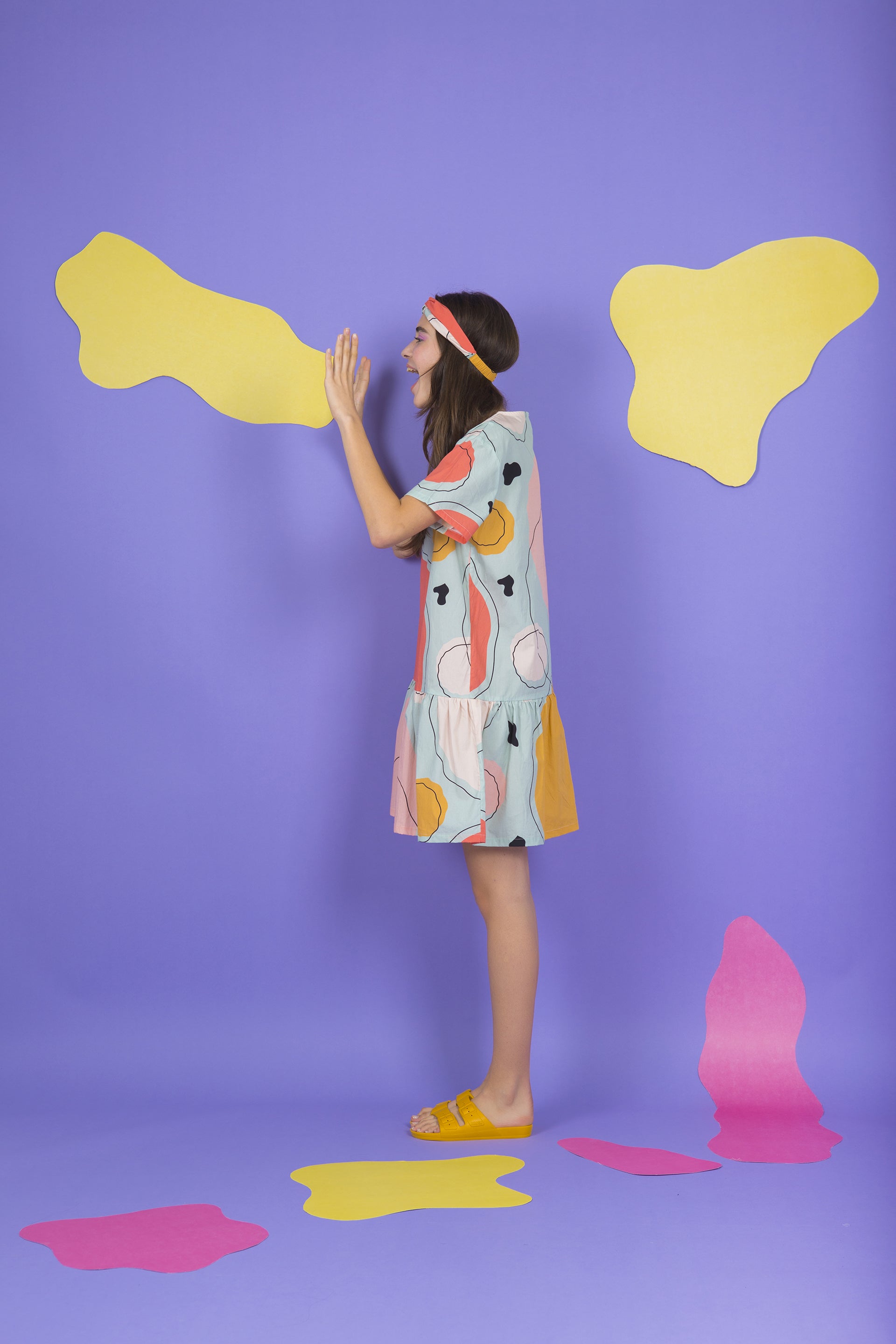 DRESS TOOTSIE-ABSTRACT CIRCLES