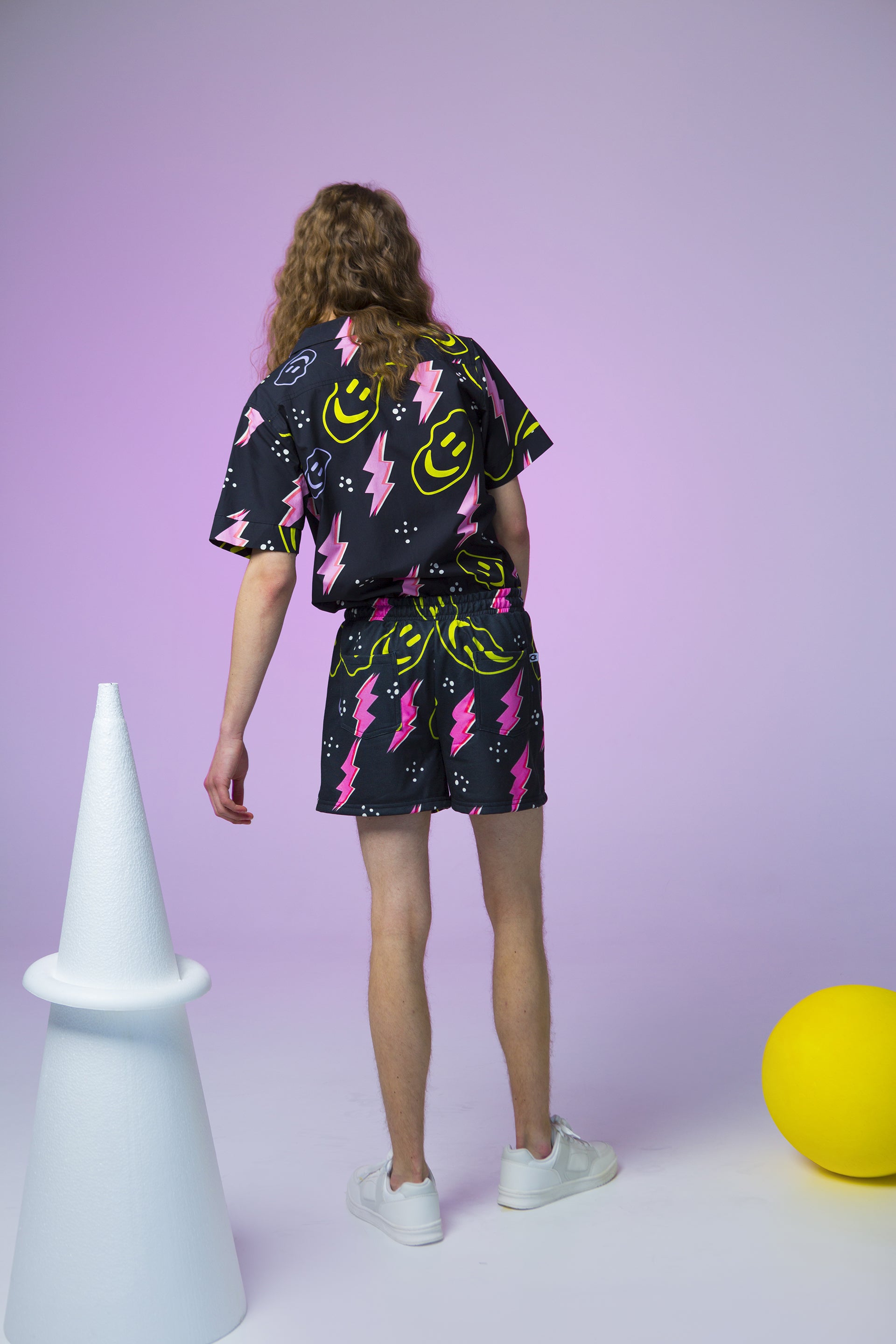 SHORTS GUNTER-THUNDER SMILIES BLACK