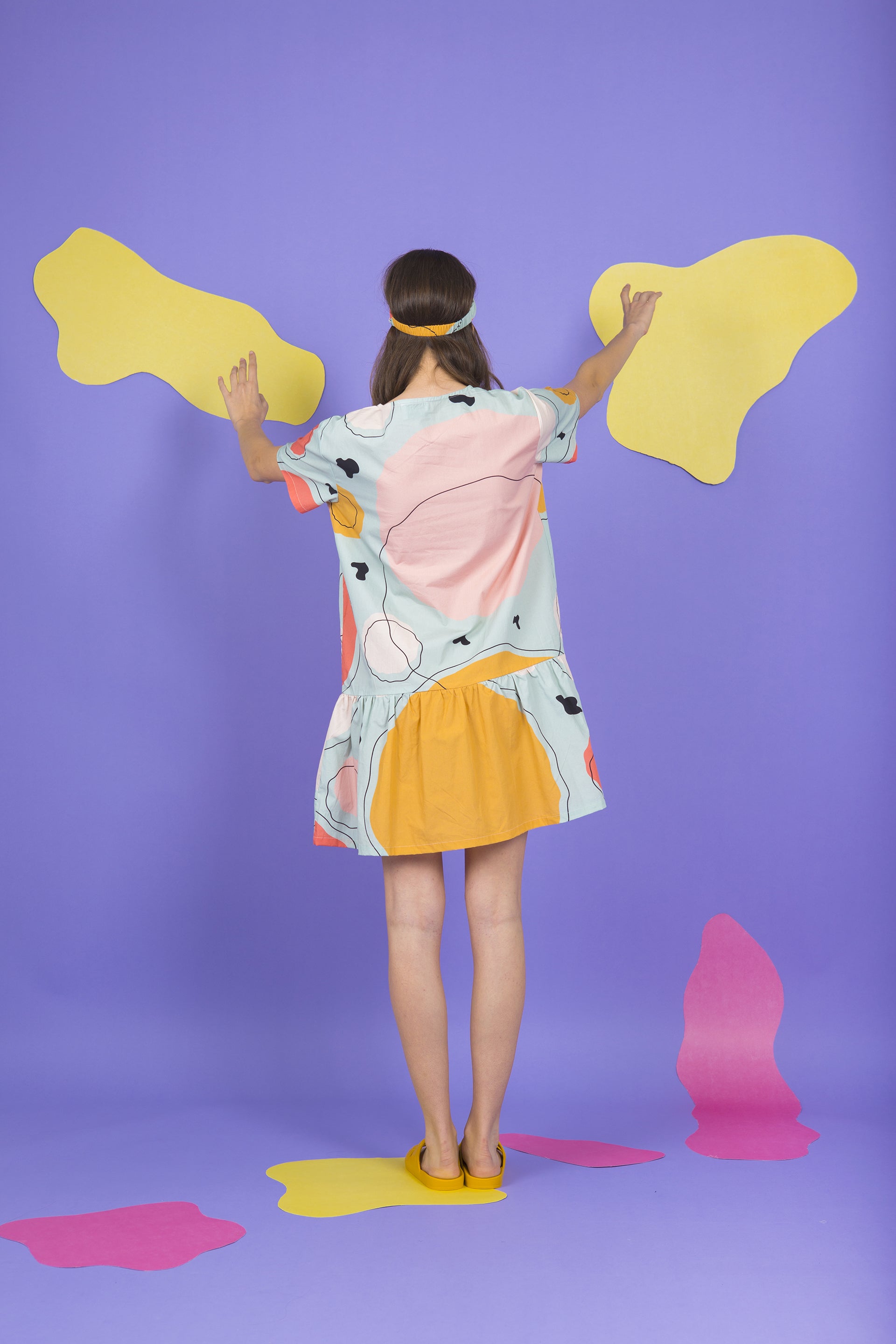 DRESS TOOTSIE-ABSTRACT CIRCLES