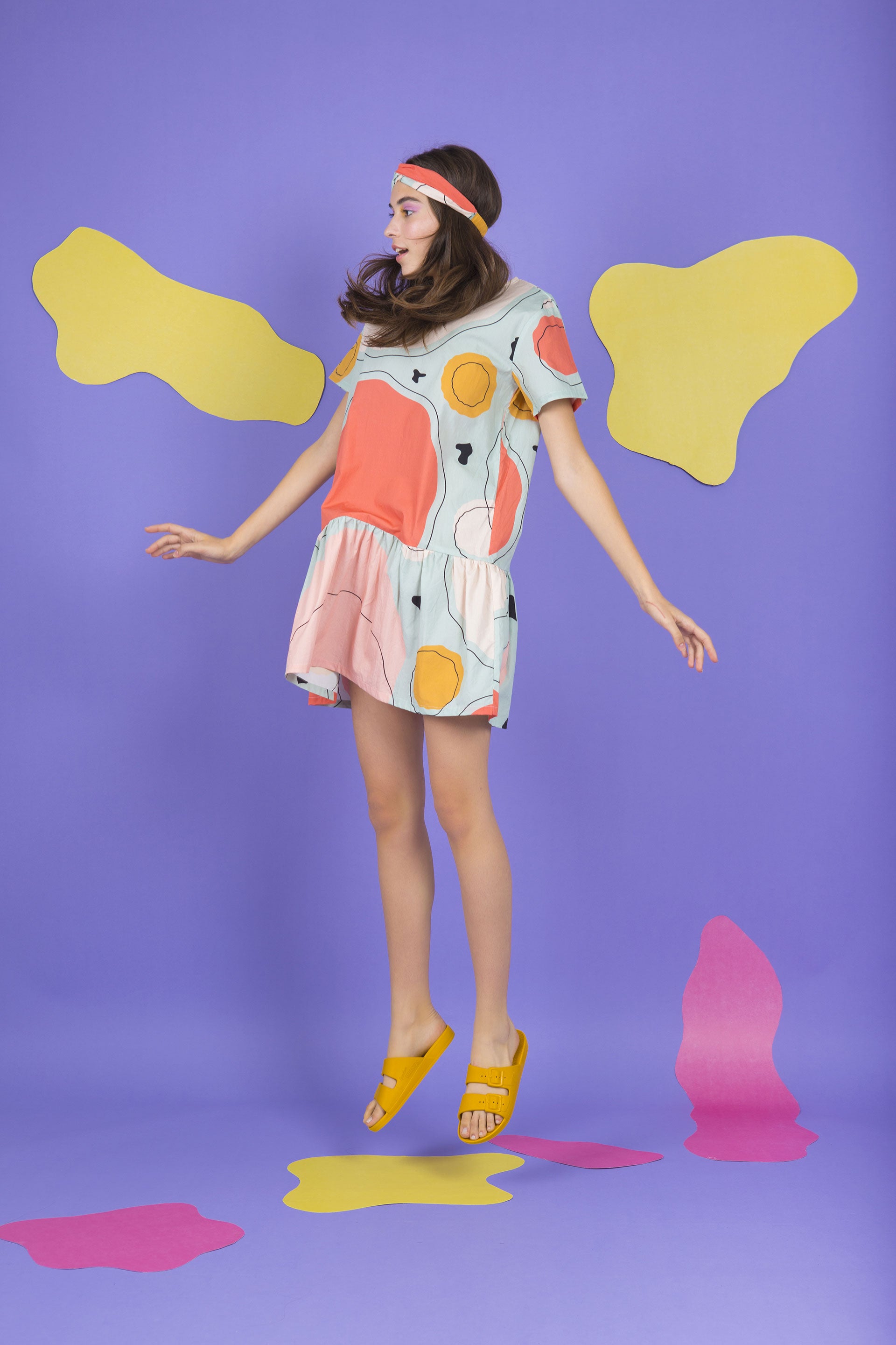 DRESS TOOTSIE-ABSTRACT CIRCLES