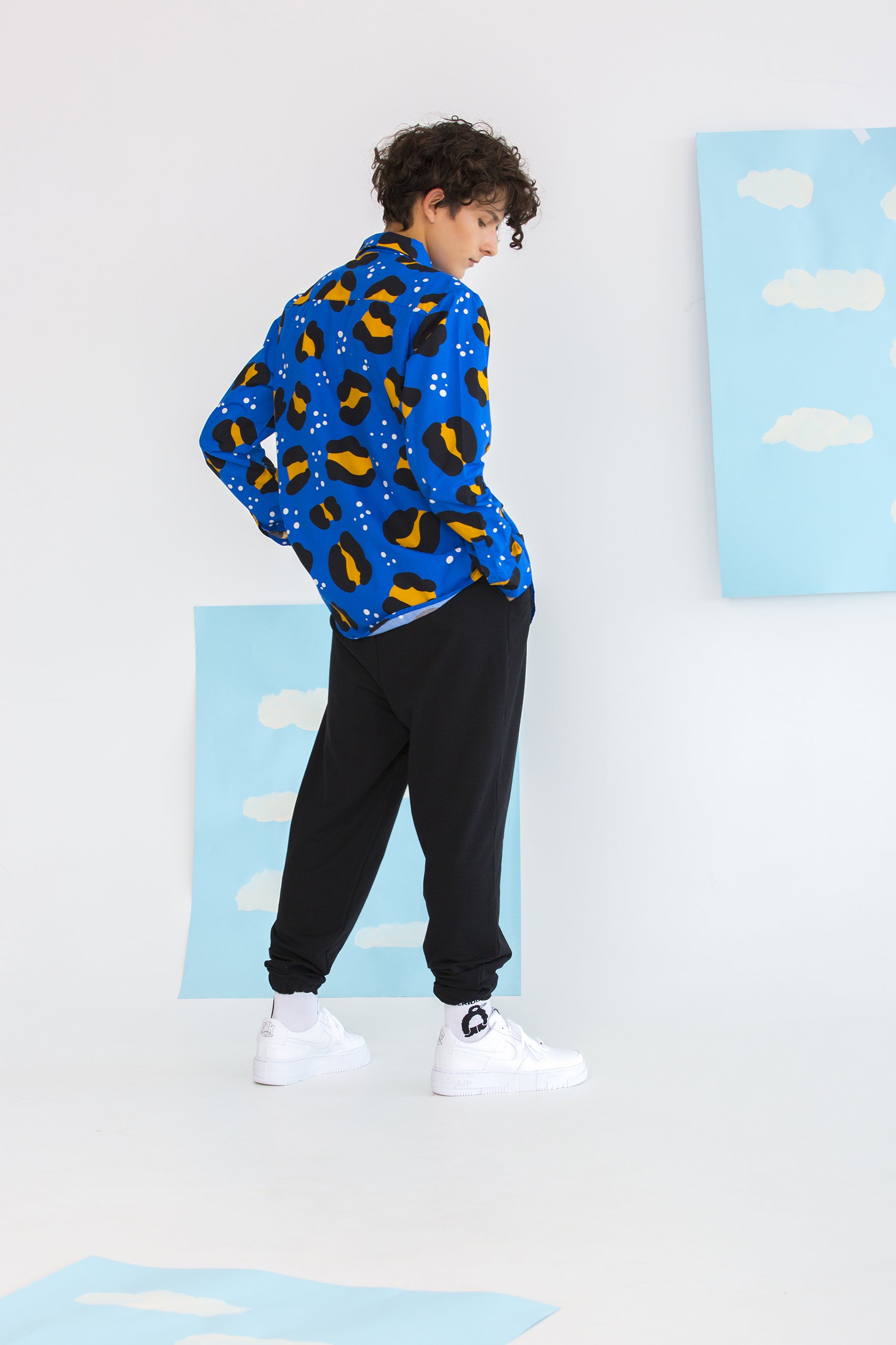 KOWALSKI UNISEX SHIRT- CHEETAH BLUE