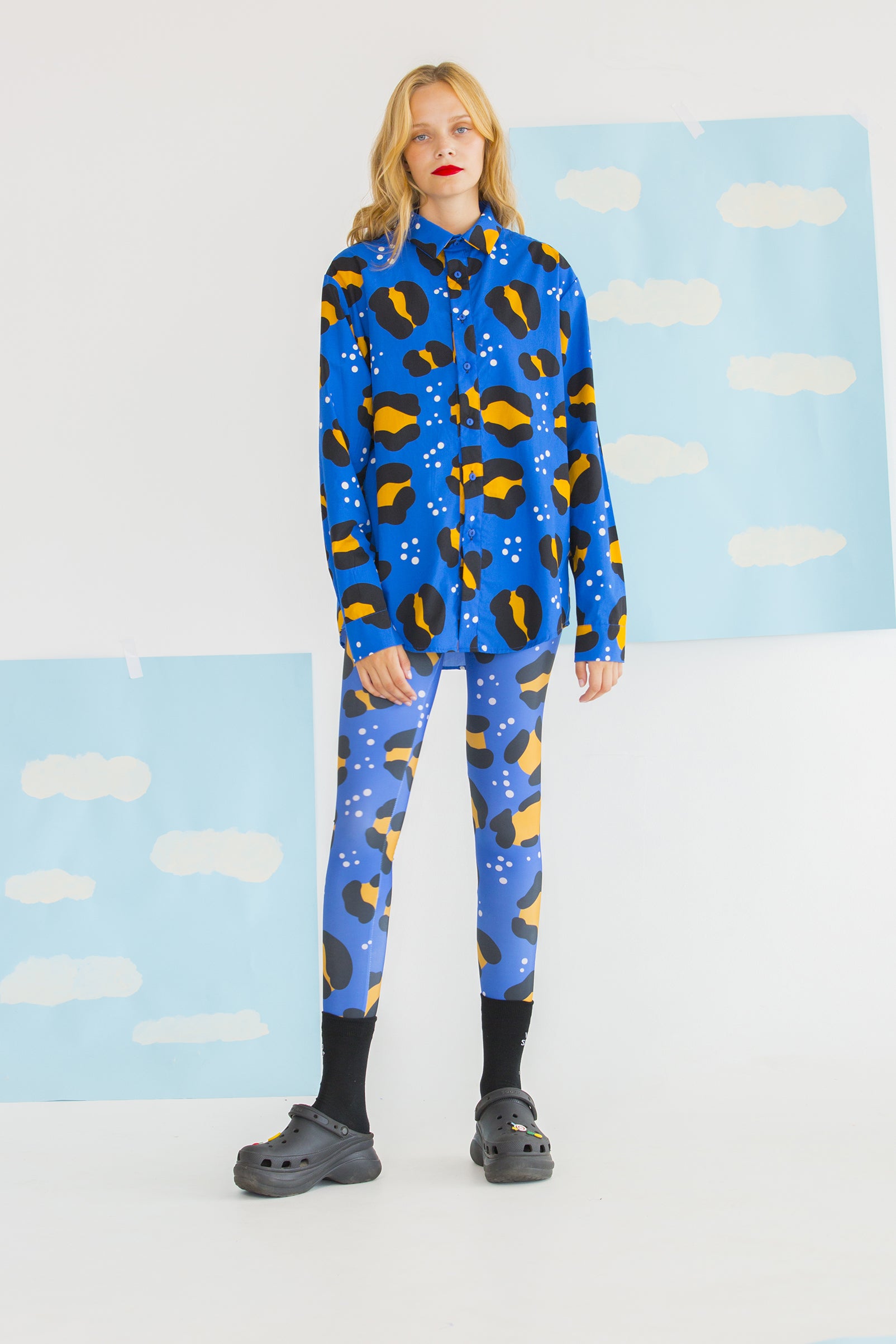 KOWALSKI UNISEX SHIRT- CHEETAH BLUE