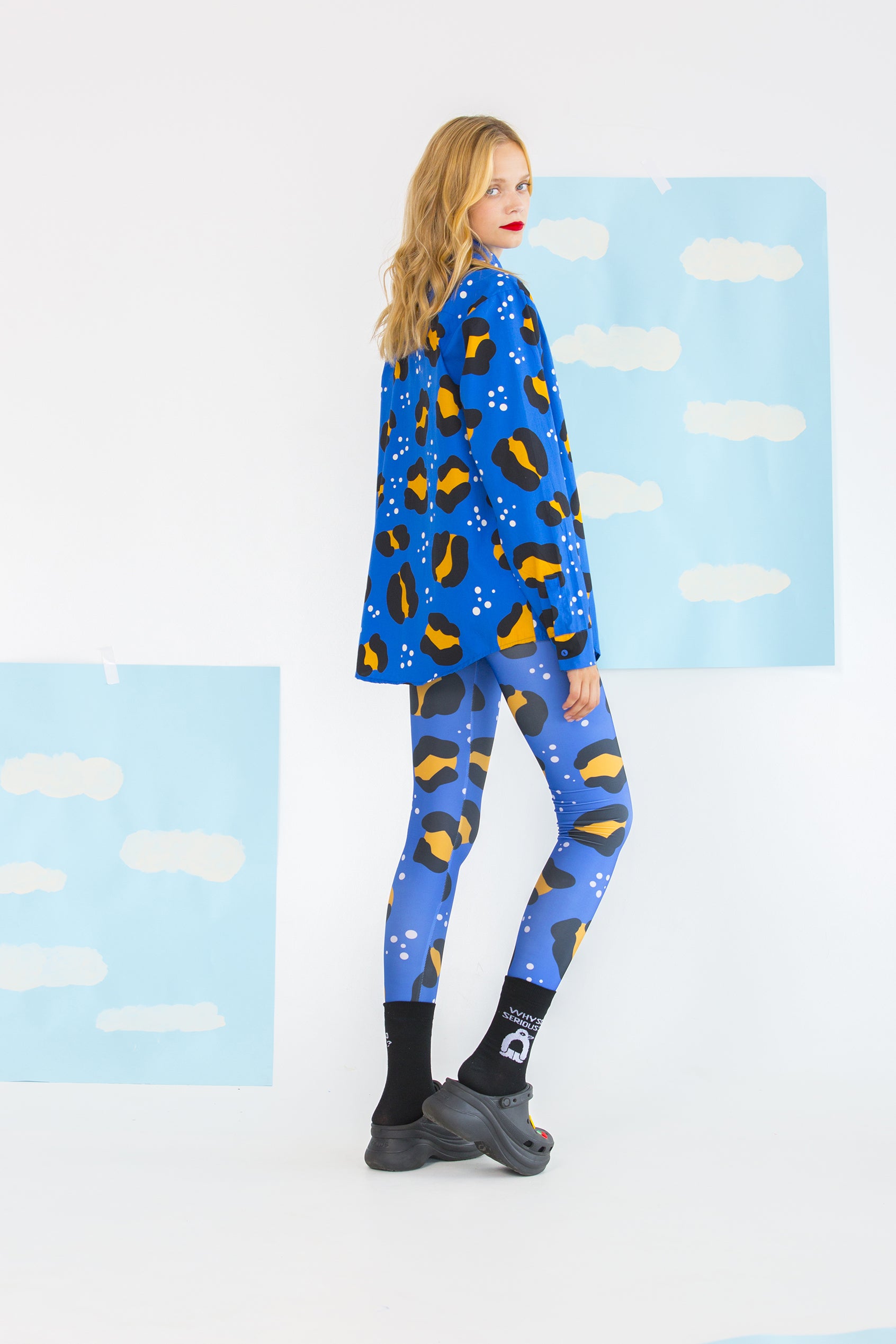 KOWALSKI UNISEX SHIRT- CHEETAH BLUE