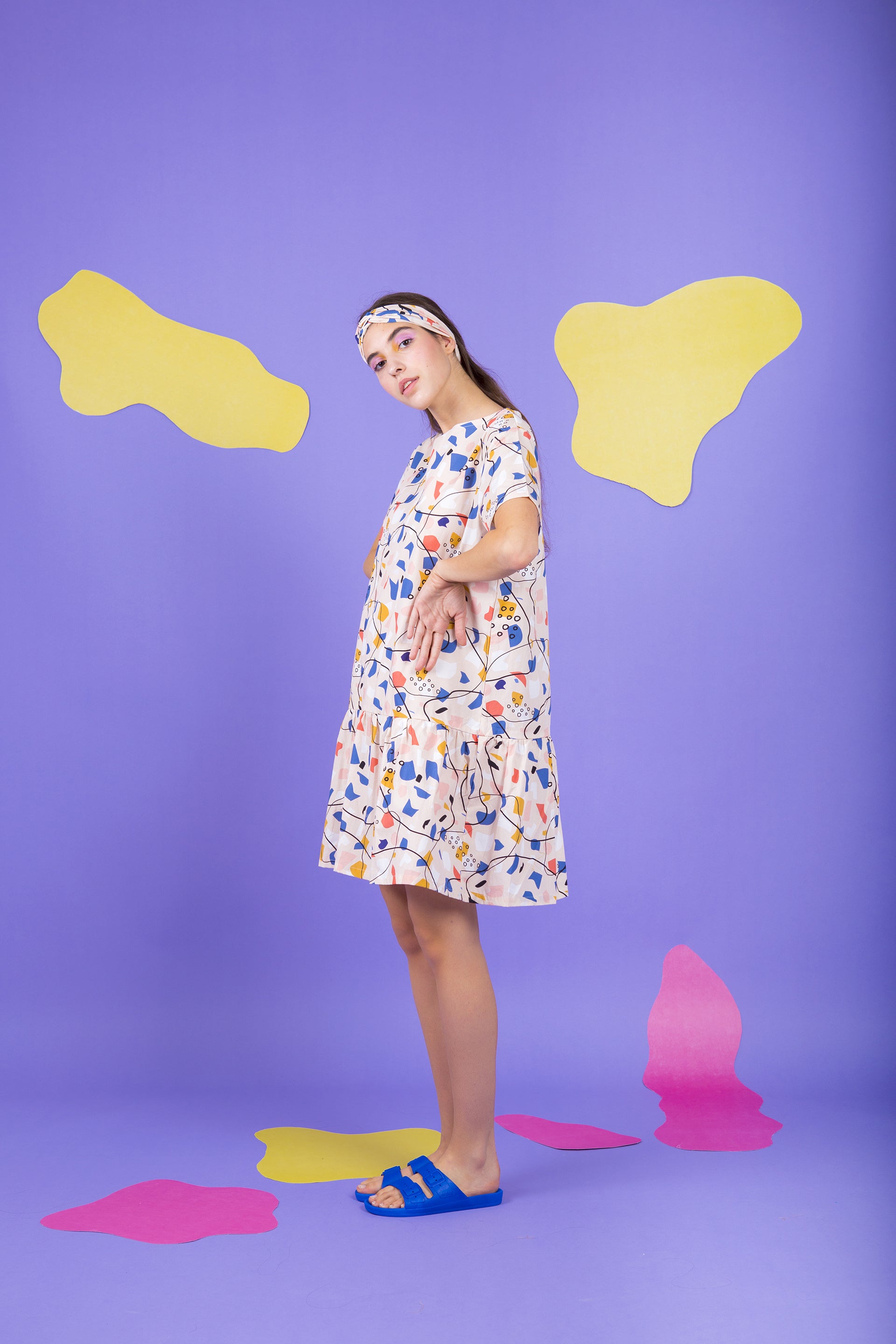 DRESS TOOTSIE-TERRAZZO LEMON