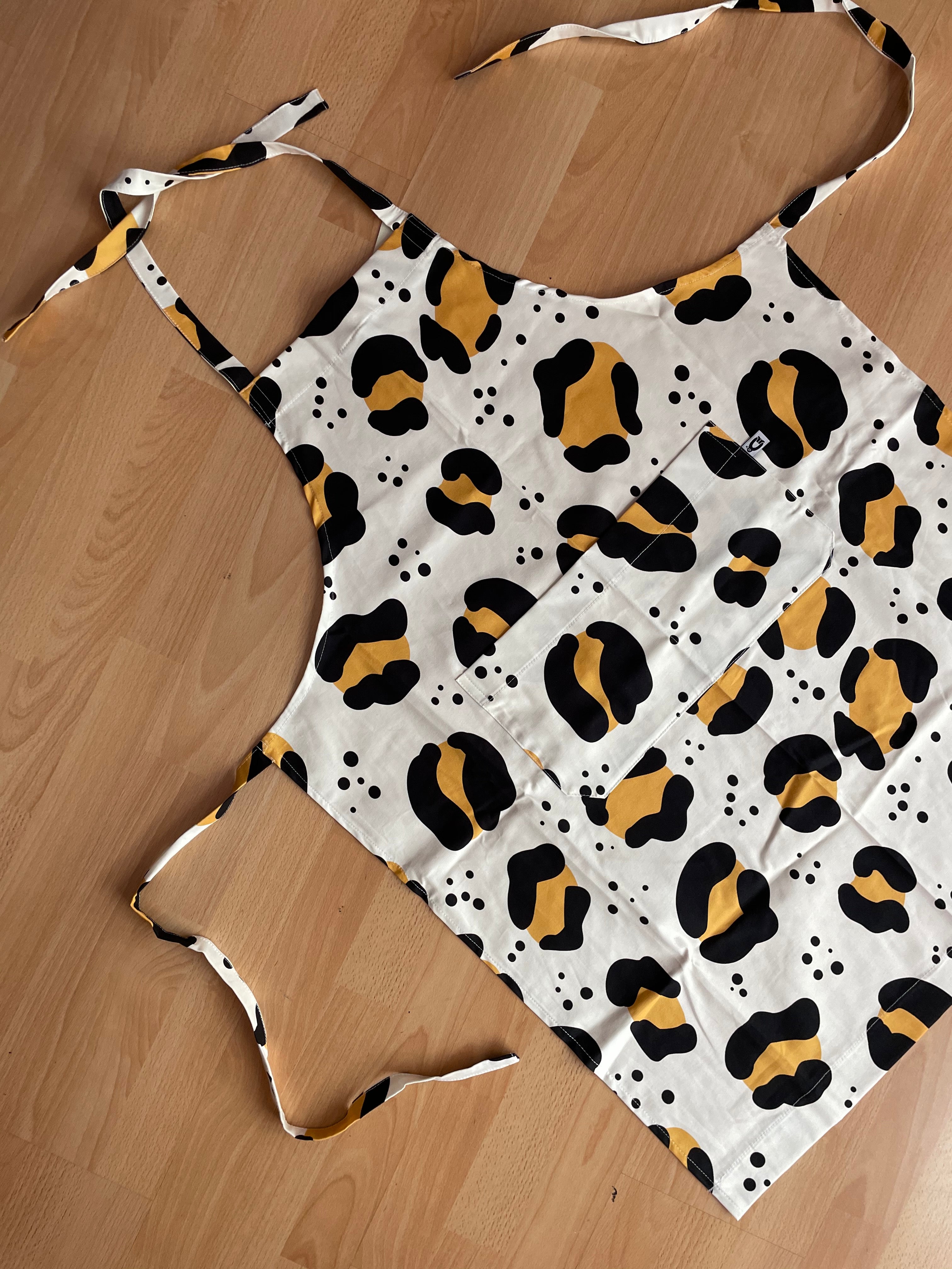 Apron Rosalie- Cheetah Ecru