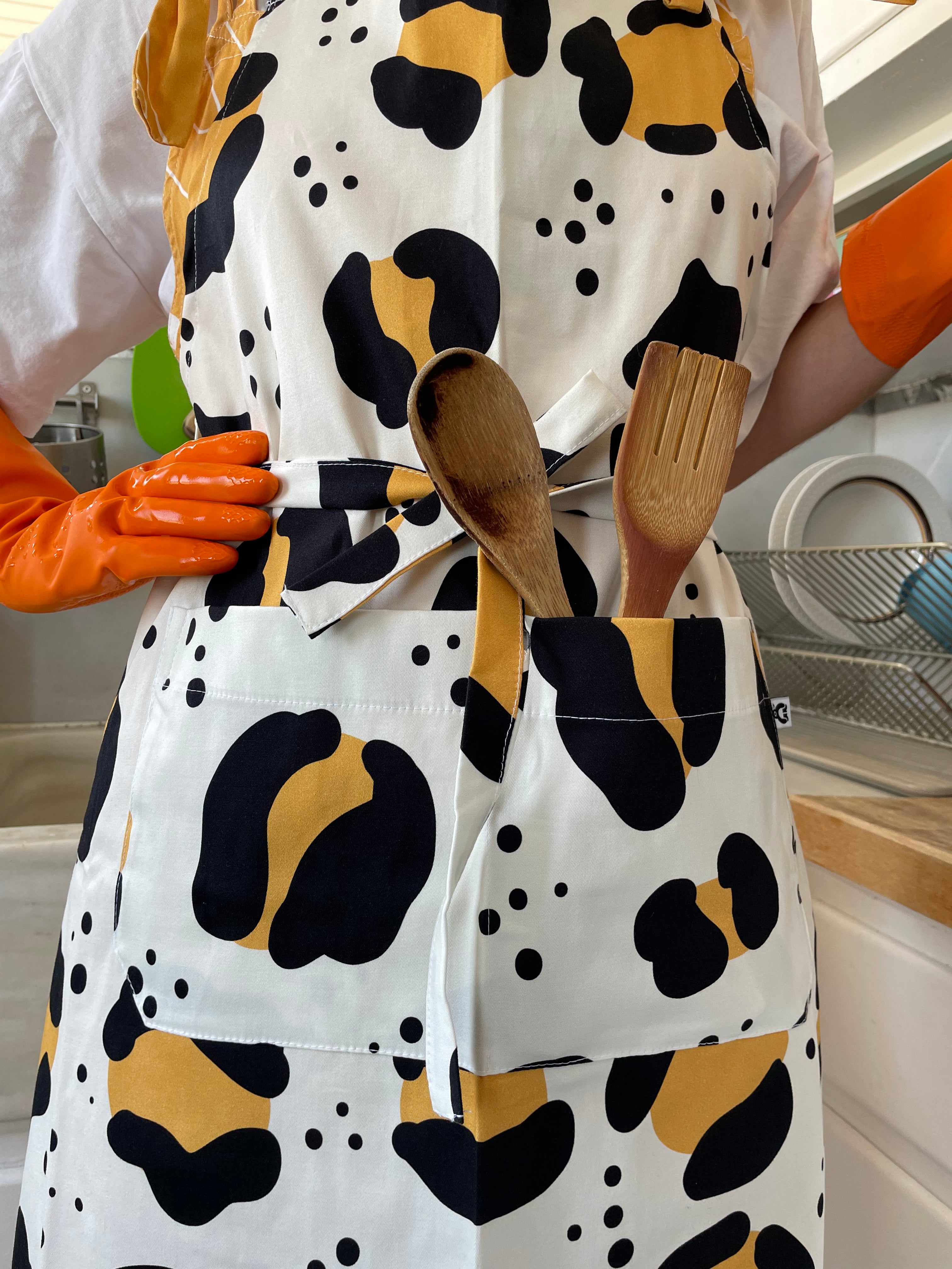 Apron Rosalie- Cheetah Ecru
