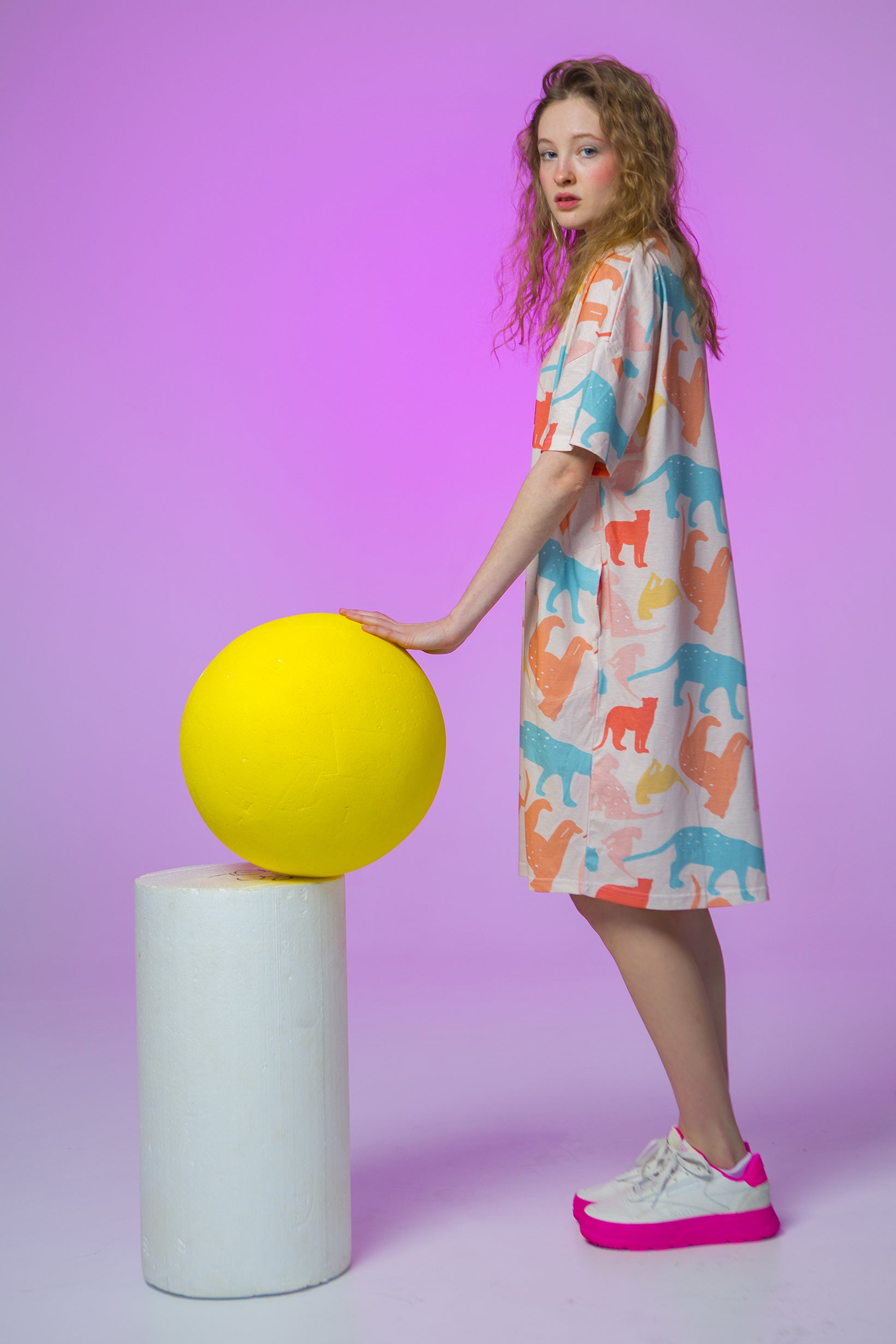 DRESS JOJO OVERSIZED- TIGERS