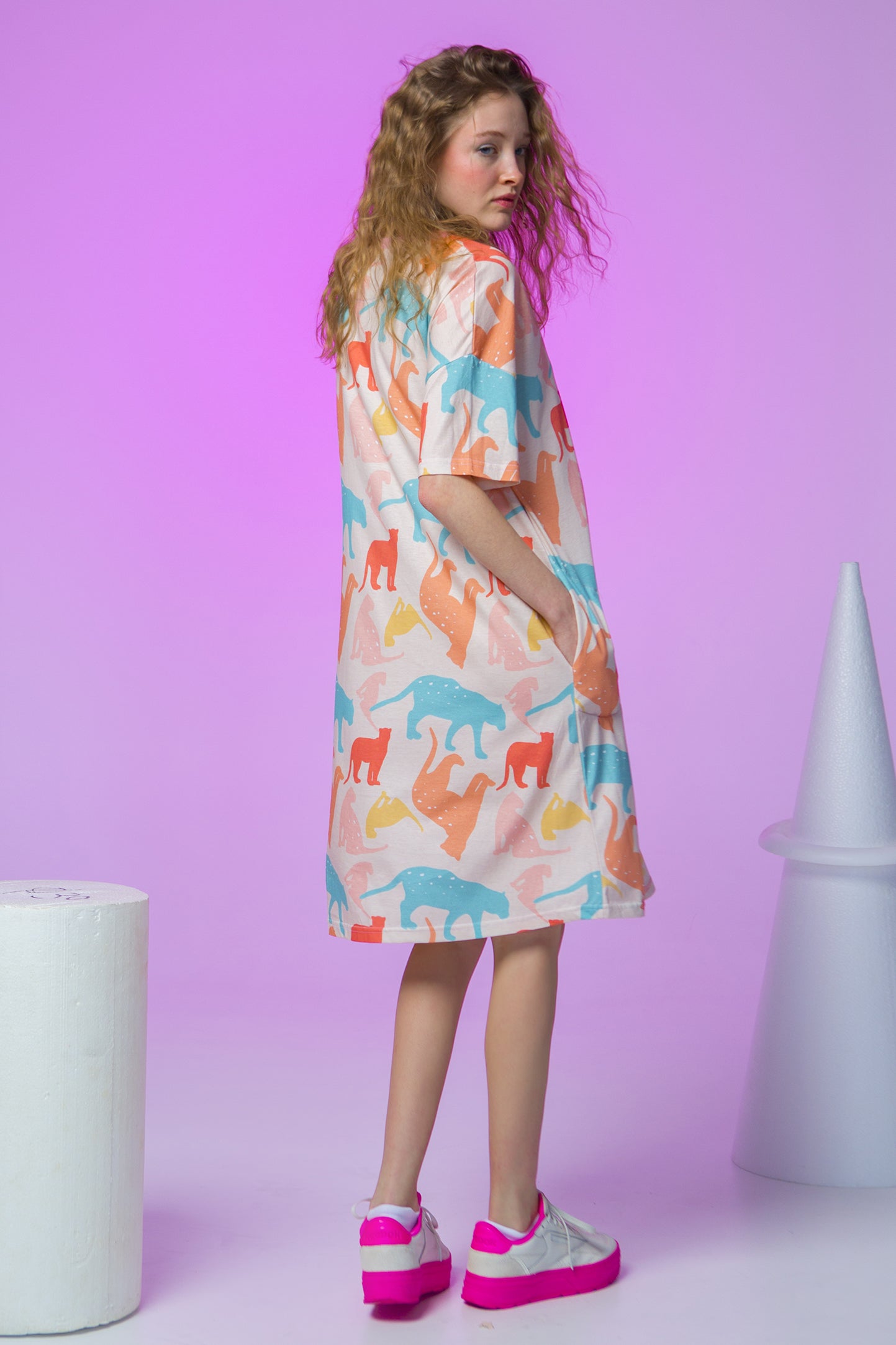 DRESS JOJO OVERSIZED- TIGERS