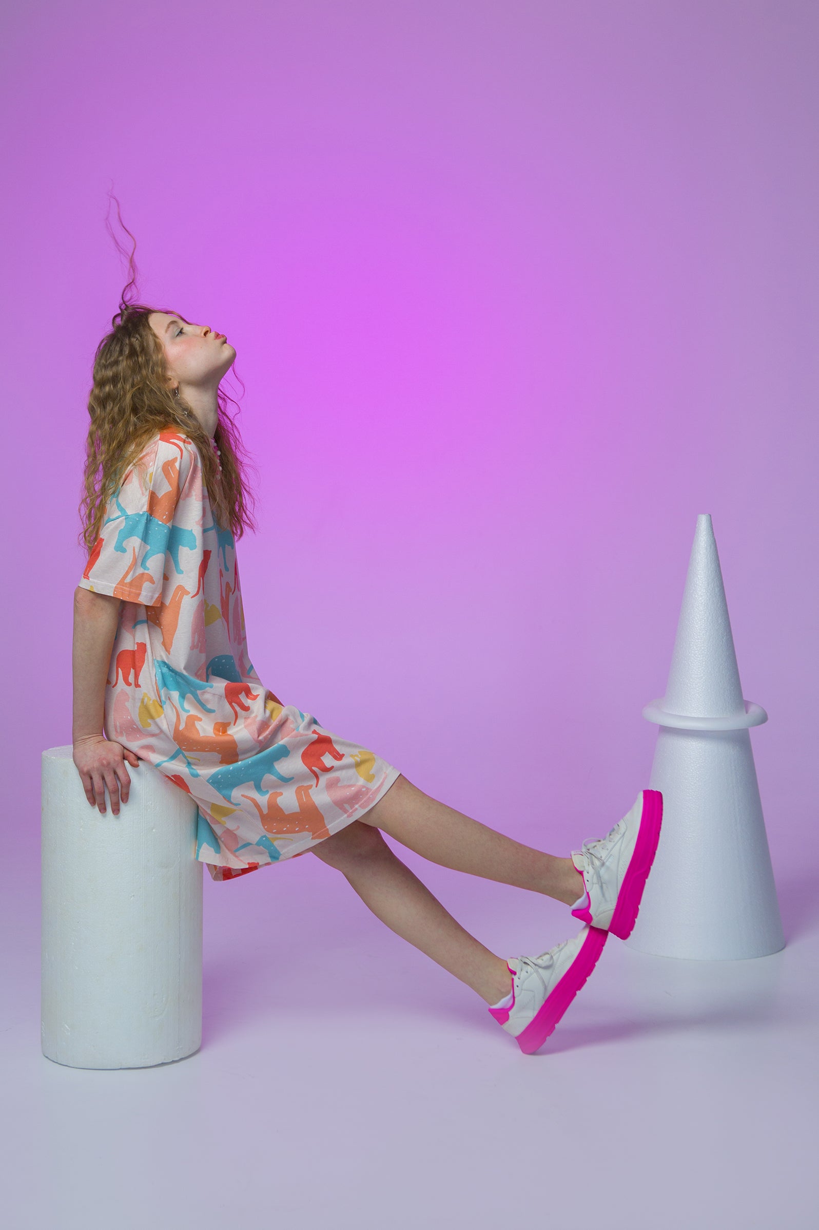 DRESS JOJO OVERSIZED- TIGERS